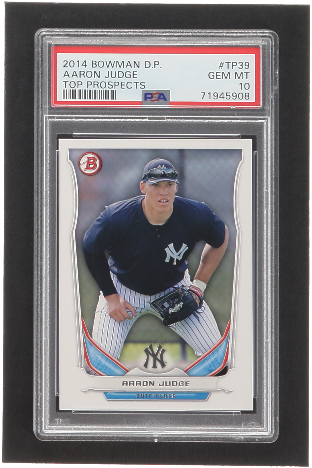 Aaron Judge 2014 Bowman Draft Top Prospects #TP39 RC (PSA 10) at PristineAuction.com Aaron Judge 2014 Bowman Draft Top Prospects #TP39 RC (PSA 10) at PristineAuction.com