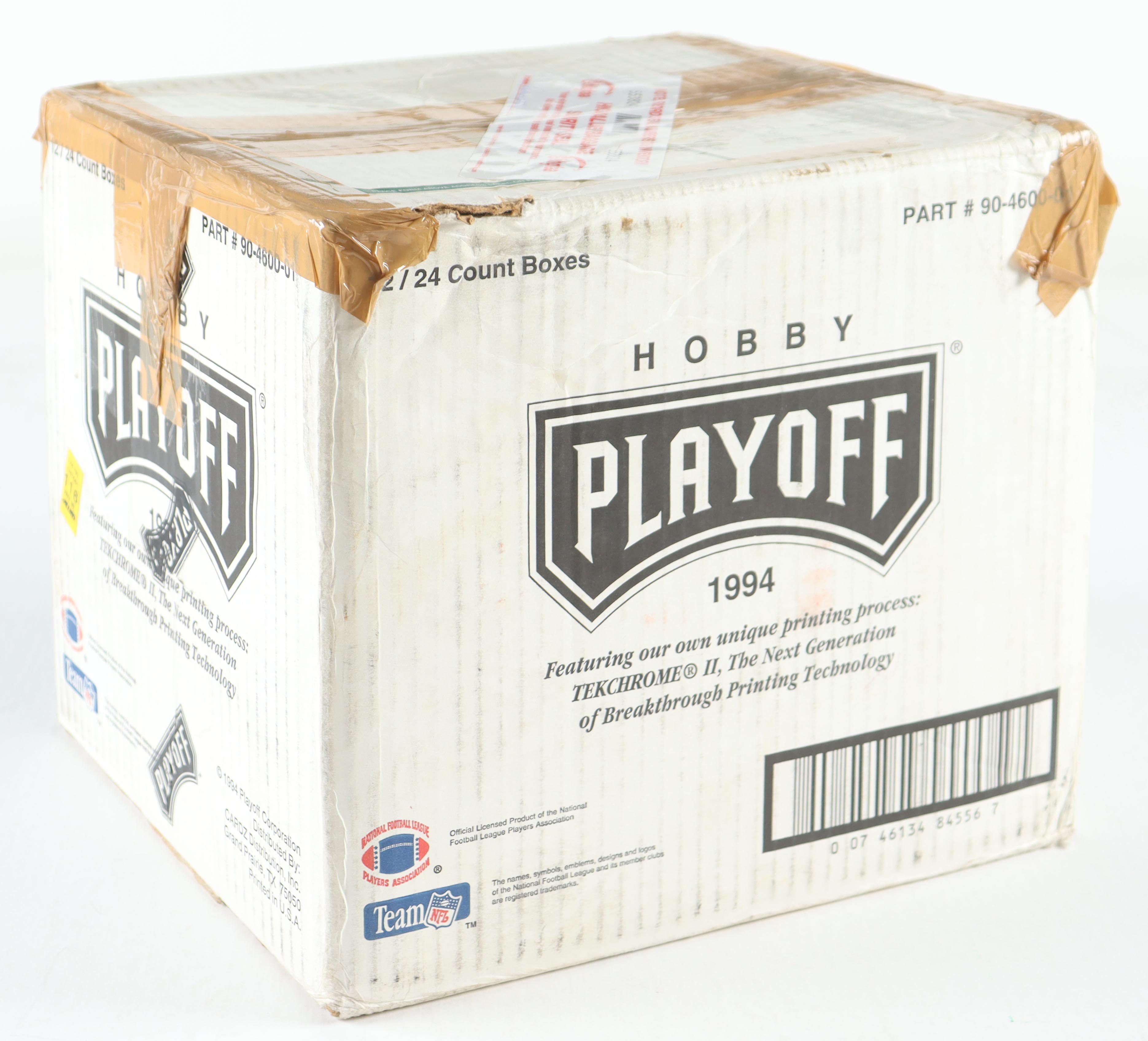 1994 Playoff Football Factory Sealed Case With (12) Boxes at PristineAuction.com 1994 Playoff Football Factory Sealed Case With (12) Boxes at PristineAuction.com