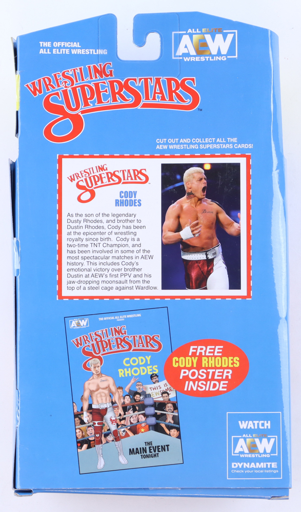 Cody Rhodes Signed AEW Action Figure (PSA) at PristineAuction.com Cody Rhodes Signed AEW Action Figure (PSA) at PristineAuction.com