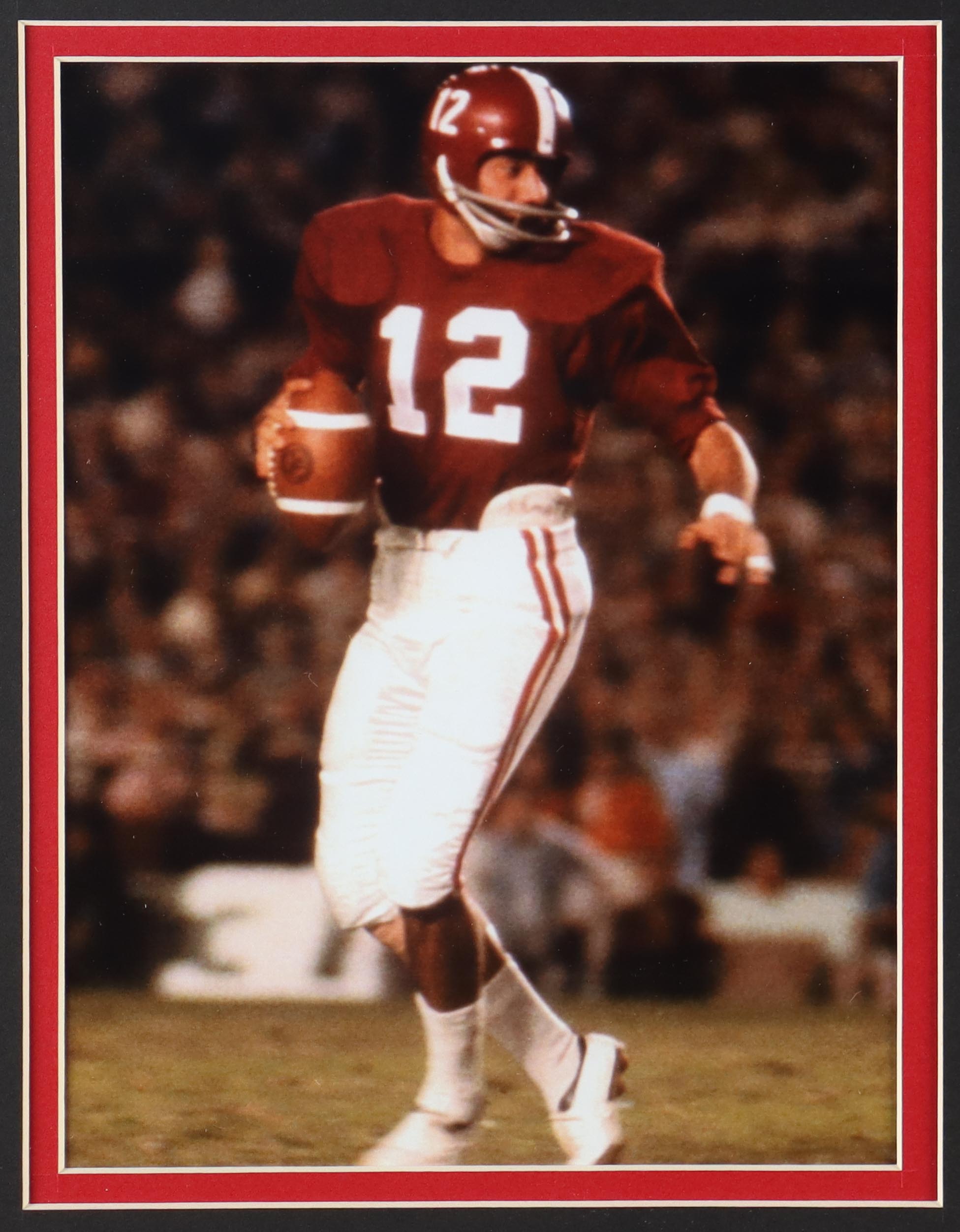 Joe Namath Signed Alabama Crimson Tide Custom Framed Cut Display with Jersey & (2) Vintage Alabama Football Pins (2) Cloth Logo Patches (PSA) at PristineAuction.com Joe Namath Signed Alabama Crimson Tide Custom Framed Cut Display with Jersey & (2) Vintage Alabama Football Pins (2) Cloth Logo Patches (PSA) at PristineAuction.com