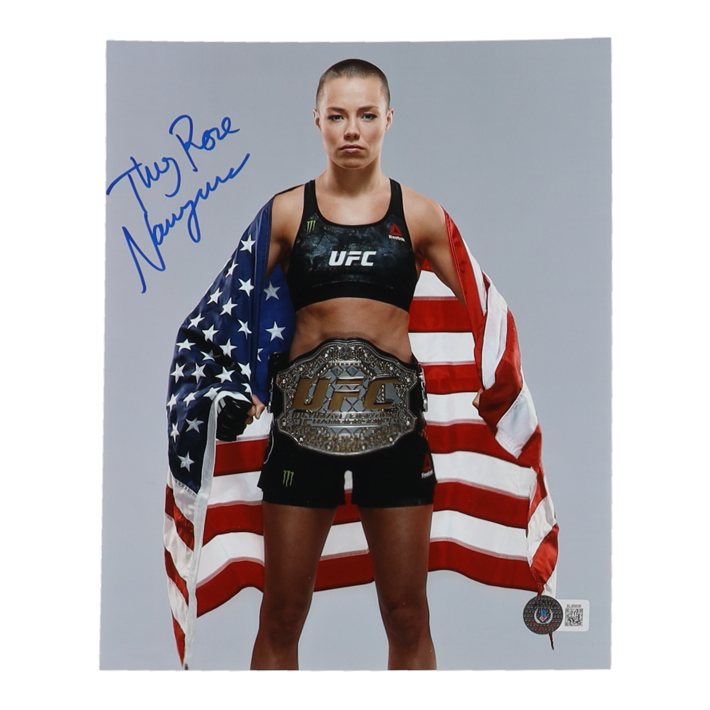 "Thug" Rose Namajunas Signed UFC 8x10 Photo (Beckett) at PristineAuction.com "Thug" Rose Namajunas Signed UFC 8x10 Photo (Beckett) at PristineAuction.com