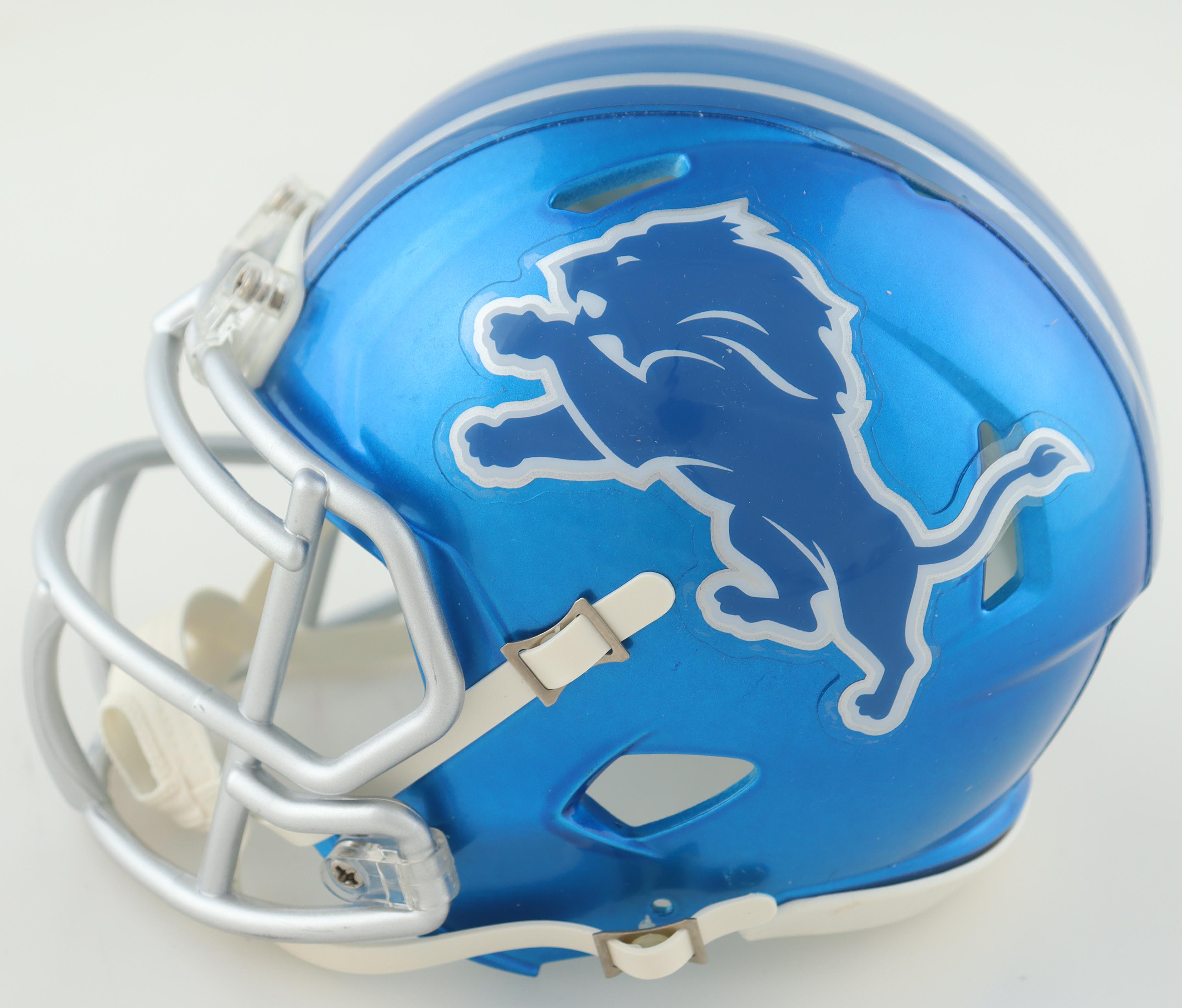 Jameson Williams Signed Lions Flash Alternate Speed Mini Helmet (JSA & PIA) at PristineAuction.com Jameson Williams Signed Lions Flash Alternate Speed Mini Helmet (JSA & PIA) at PristineAuction.com