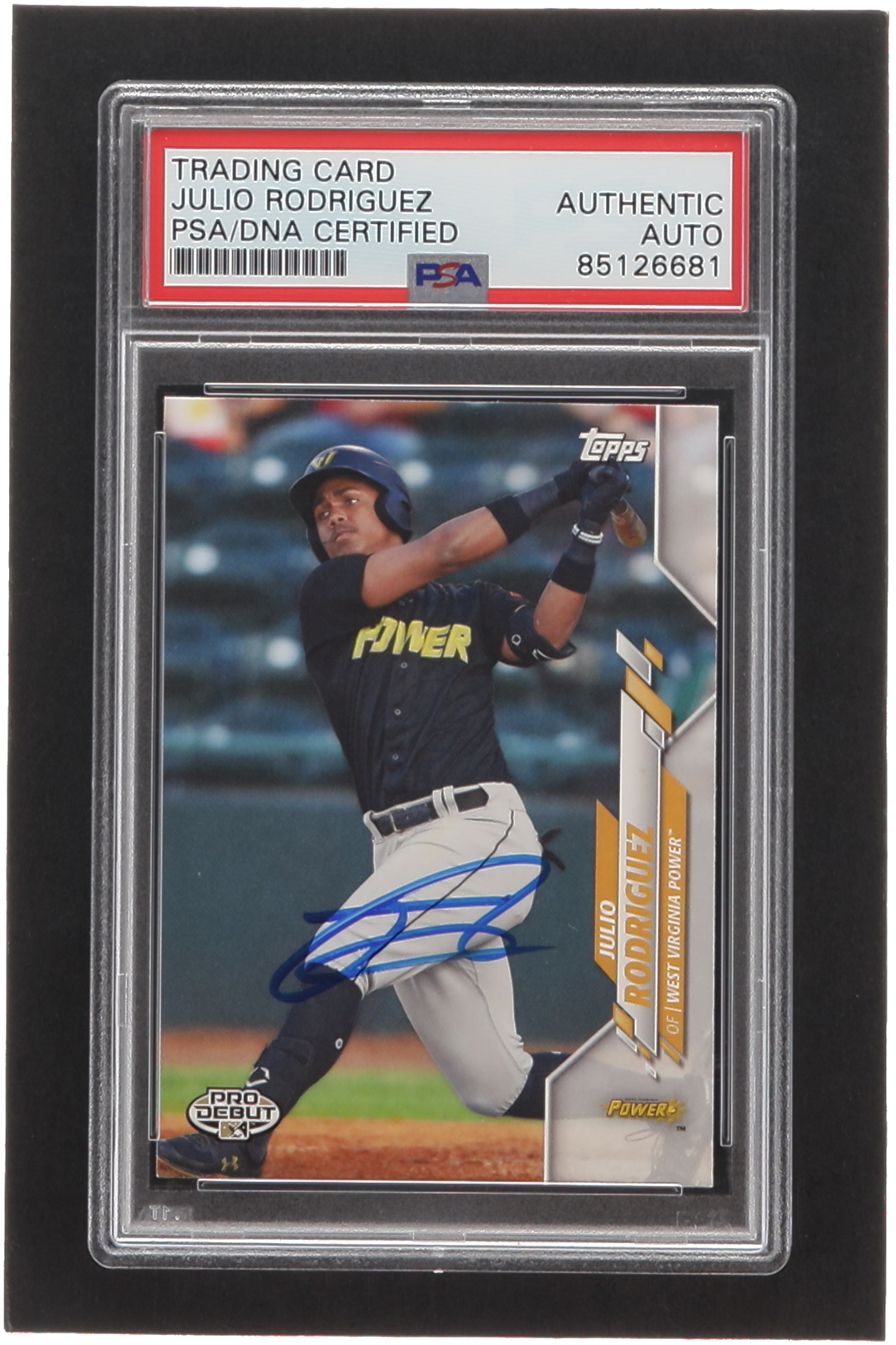 Julio Rodriguez Signed 2020 Topps Pro Debut #PD111 RC (PSA) at PristineAuction.com Julio Rodriguez Signed 2020 Topps Pro Debut #PD111 RC (PSA) at PristineAuction.com