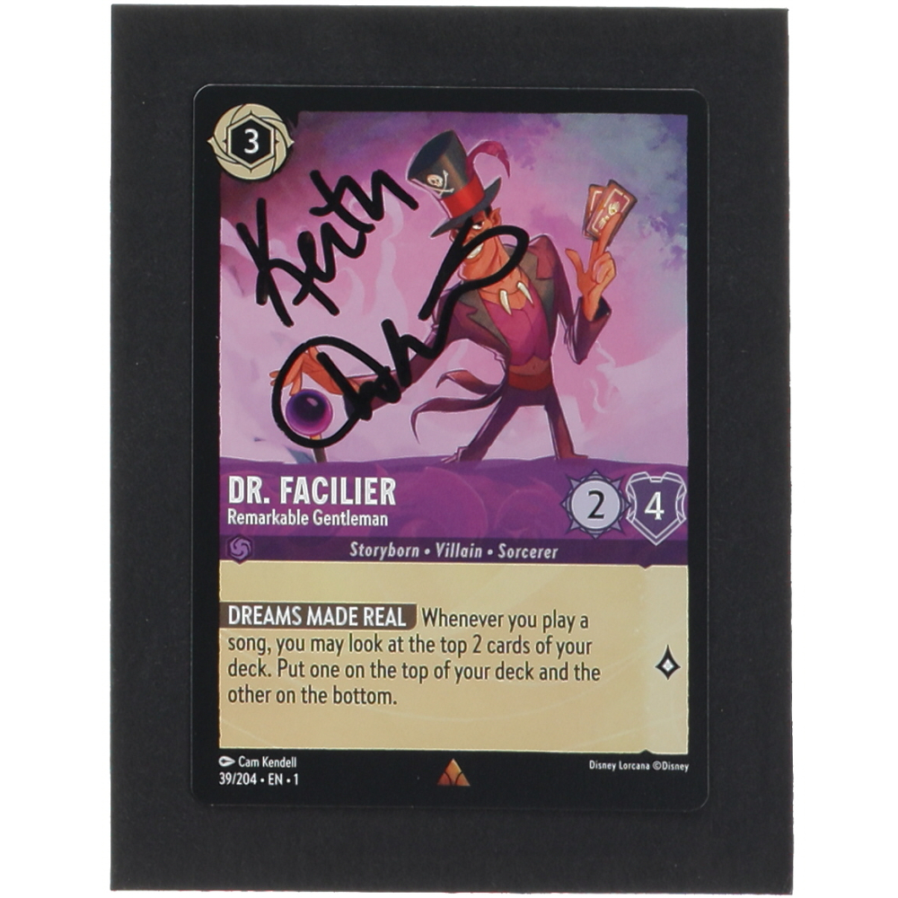 dr facilier lorcana card Dr. Agent Provocateur 37/204 Put one on the top of your deck and the other on the bottom Princess and the Frog Dr.