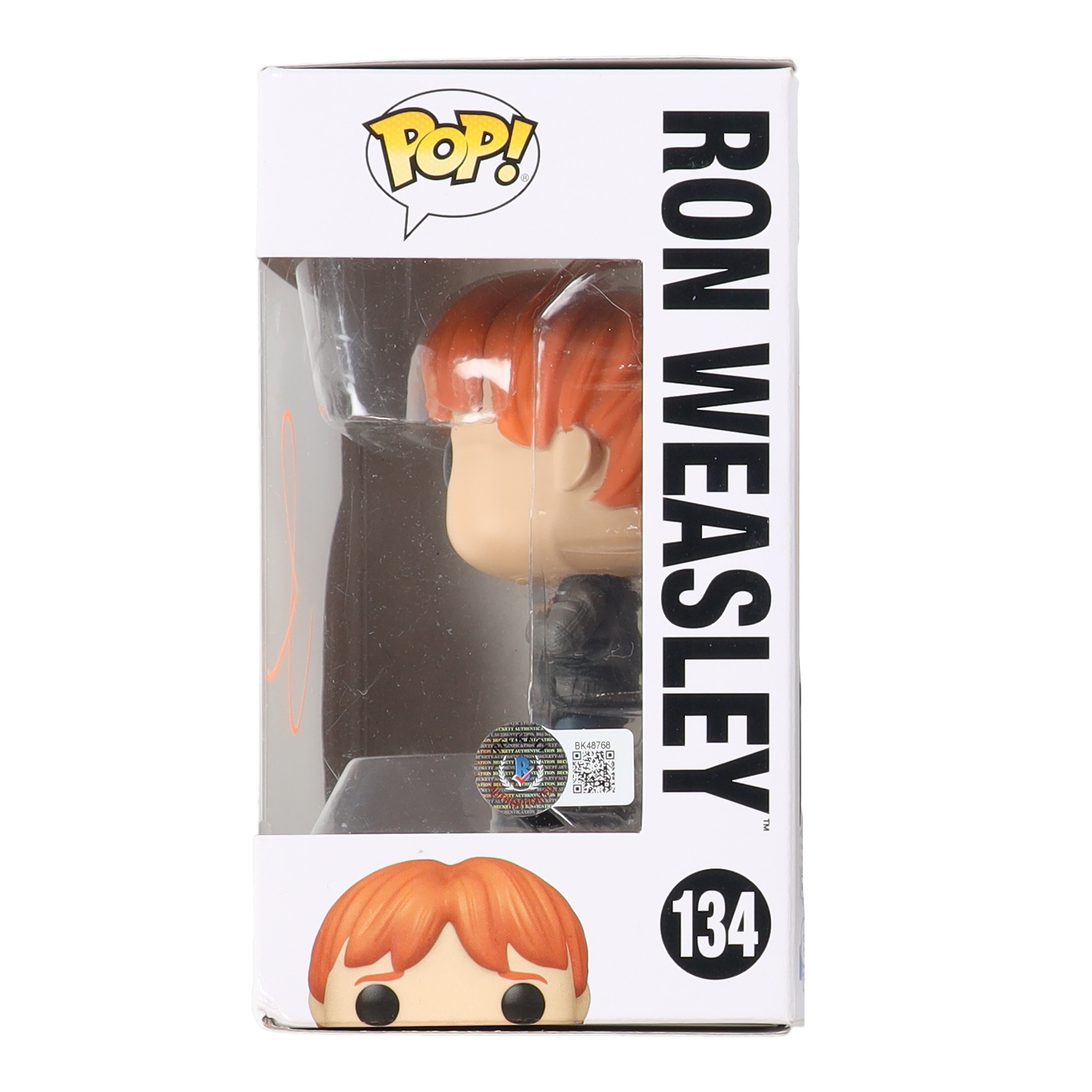 Rupert Grint Signed "Harry Potter" #134 Ron Weasley Funko Pop! Vinyl Figure (Beckett) at PristineAuction.com Rupert Grint Signed "Harry Potter" #134 Ron Weasley Funko Pop! Vinyl Figure (Beckett) at PristineAuction.com