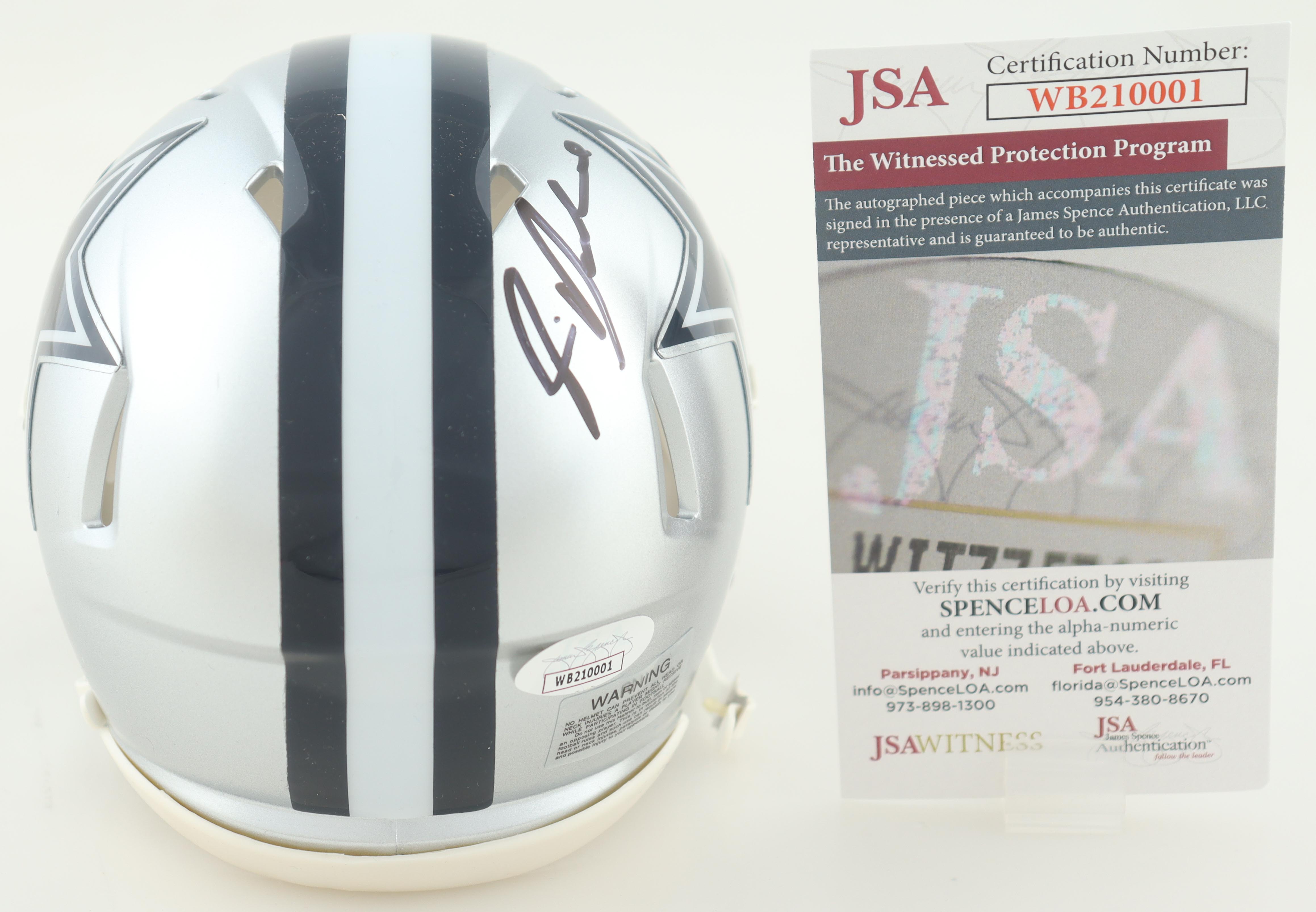 Rico Dowdle Signed Cowboys Speed Mini Helmet (JSA) at PristineAuction.com Rico Dowdle Signed Cowboys Speed Mini Helmet (JSA) at PristineAuction.com