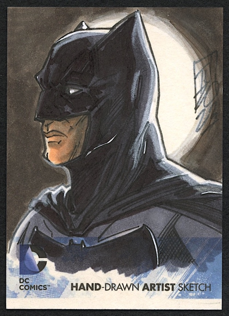 スケッチカード 2012 CZE DC Batman Batman | 2012 DC Comics Cryptozoic Original Art Sketch Card by Tom