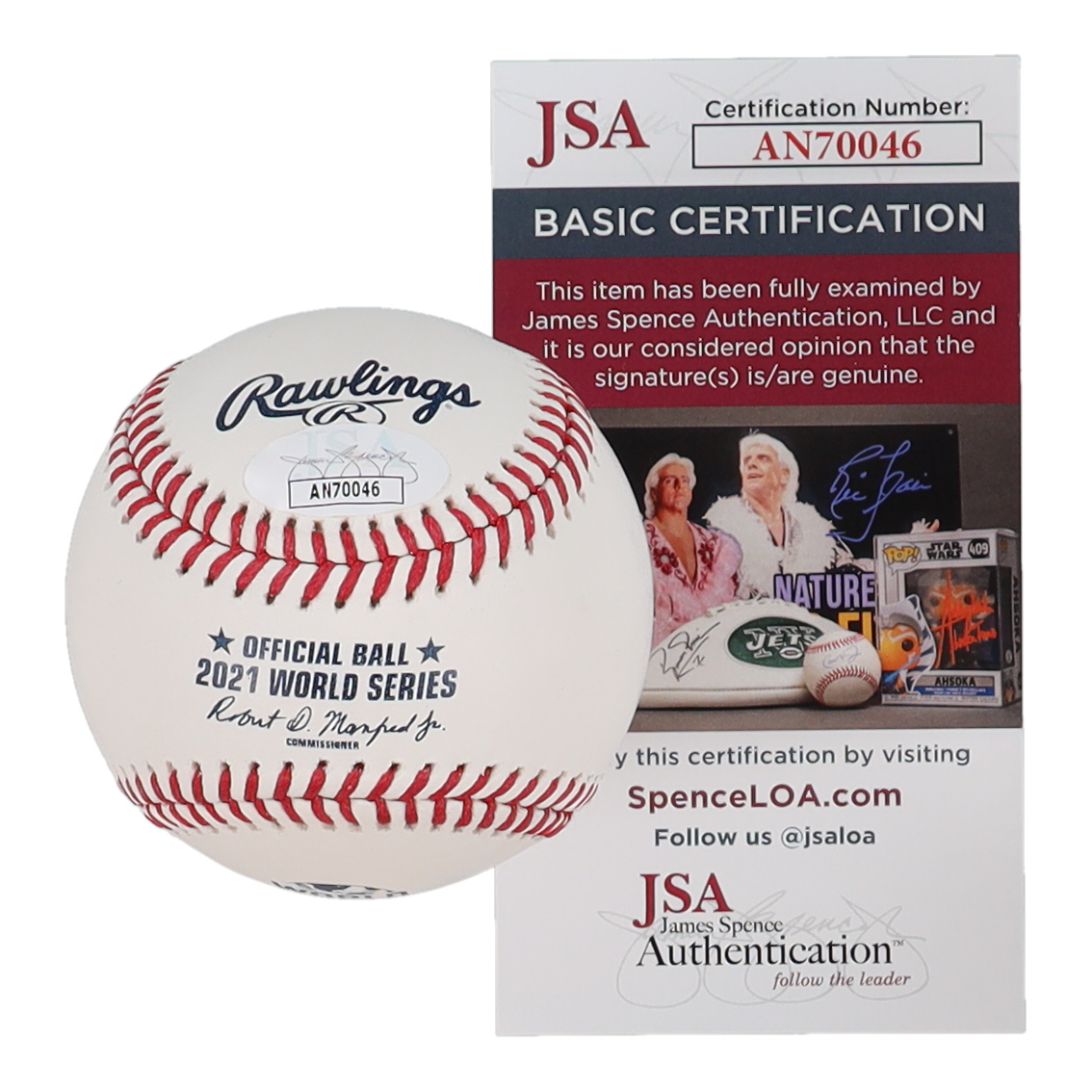 Marcell Ozuna Signed 2021 World Series Baseball Inscribed "2021 WS Champs" (JSA) at PristineAuction.com Marcell Ozuna Signed 2021 World Series Baseball Inscribed "2021 WS Champs" (JSA) at PristineAuction.com