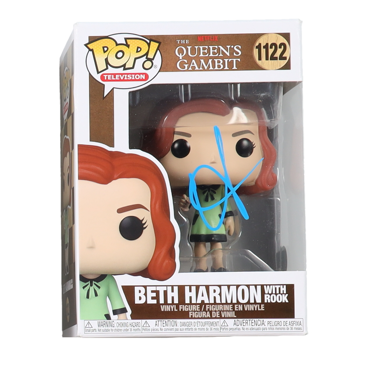 Anya Taylor-Joy Signed "The Queen's Gambit" #1122 Beth Harmon Funko Pop! Vinyl Figure (Beckett) at PristineAuction.com Anya Taylor-Joy Signed "The Queen's Gambit" #1122 Beth Harmon Funko Pop! Vinyl Figure (Beckett) at PristineAuction.com