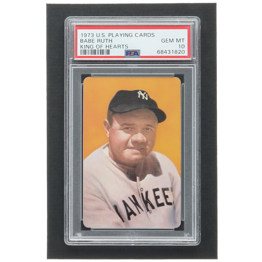 Babe Ruth 1973 Smithsonian Museum Playing Cards #2 (PSA 10) | Pristine ...