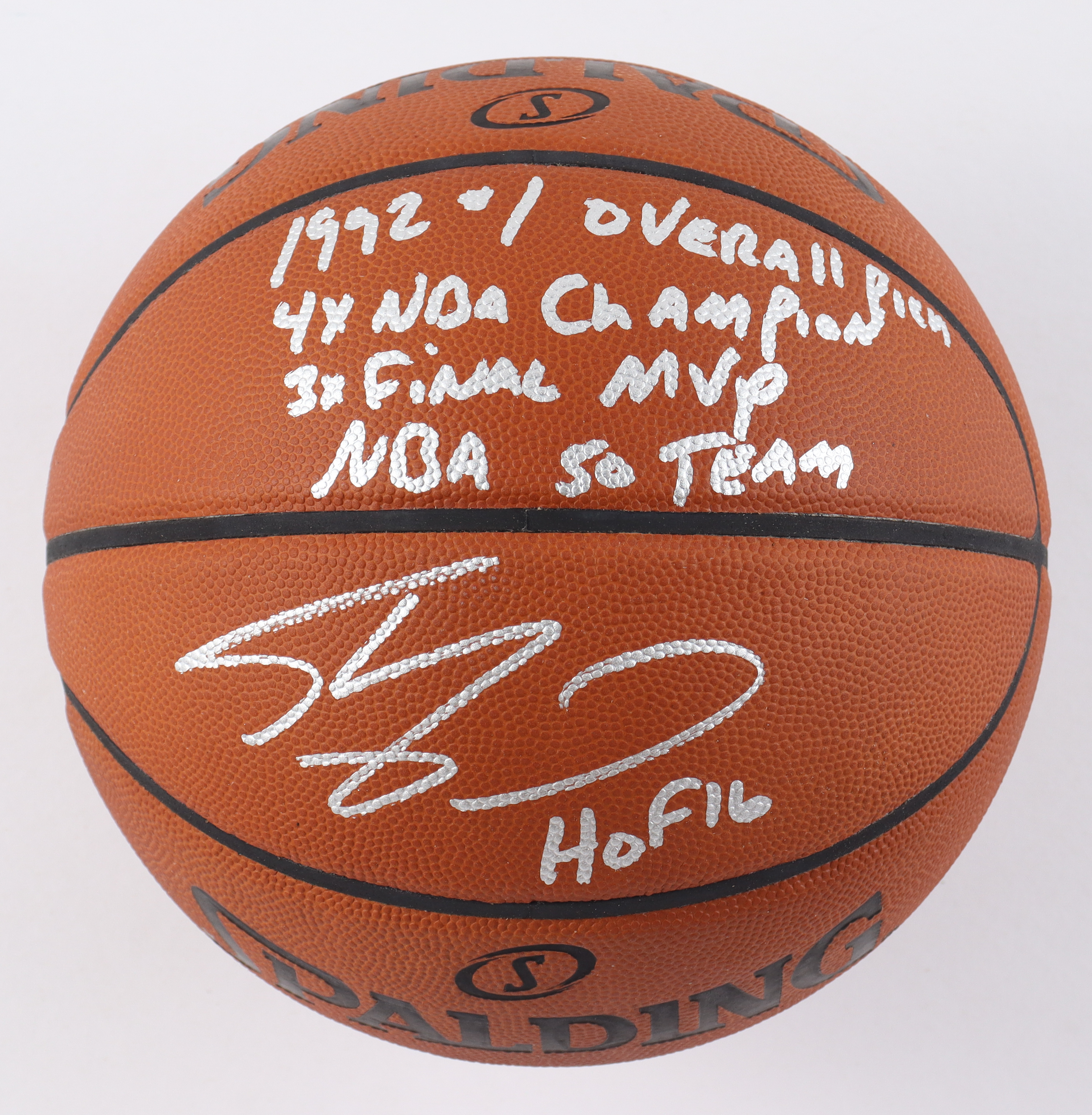 Shaquille O'Neal Signed Official NBA Game Ball with (5) Career Inscriptions (Beckett & SportsMemorabilia) at PristineAuction.com Shaquille O'Neal Signed Official NBA Game Ball with (5) Career Inscriptions (Beckett & SportsMemorabilia) at PristineAuction.com