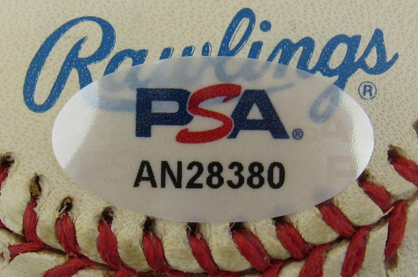 Jim "Catfish" Hunter Signed OAL Baseball (PSA) at PristineAuction.com Jim "Catfish" Hunter Signed OAL Baseball (PSA) at PristineAuction.com