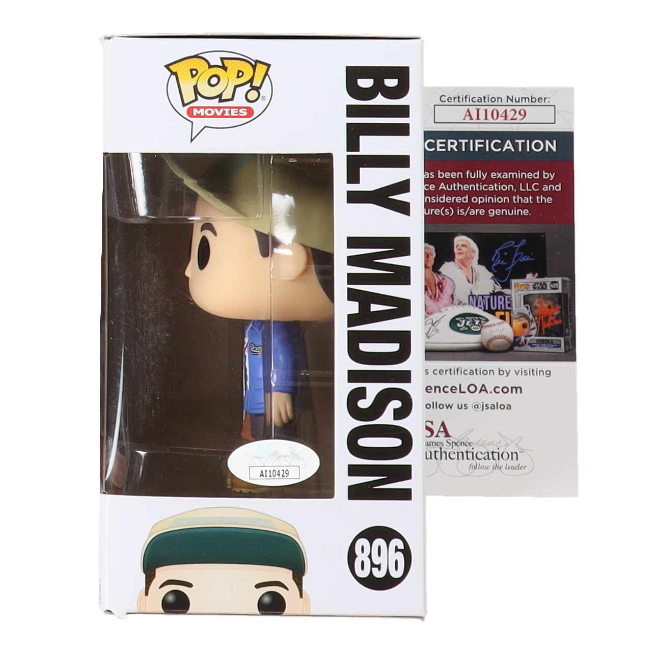 Adam Sandler Signed "Billy Madison" #896 Billy Madison Funko Pop! Vinyl Figure (JSA) at PristineAuction.com Adam Sandler Signed "Billy Madison" #896 Billy Madison Funko Pop! Vinyl Figure (JSA) at PristineAuction.com