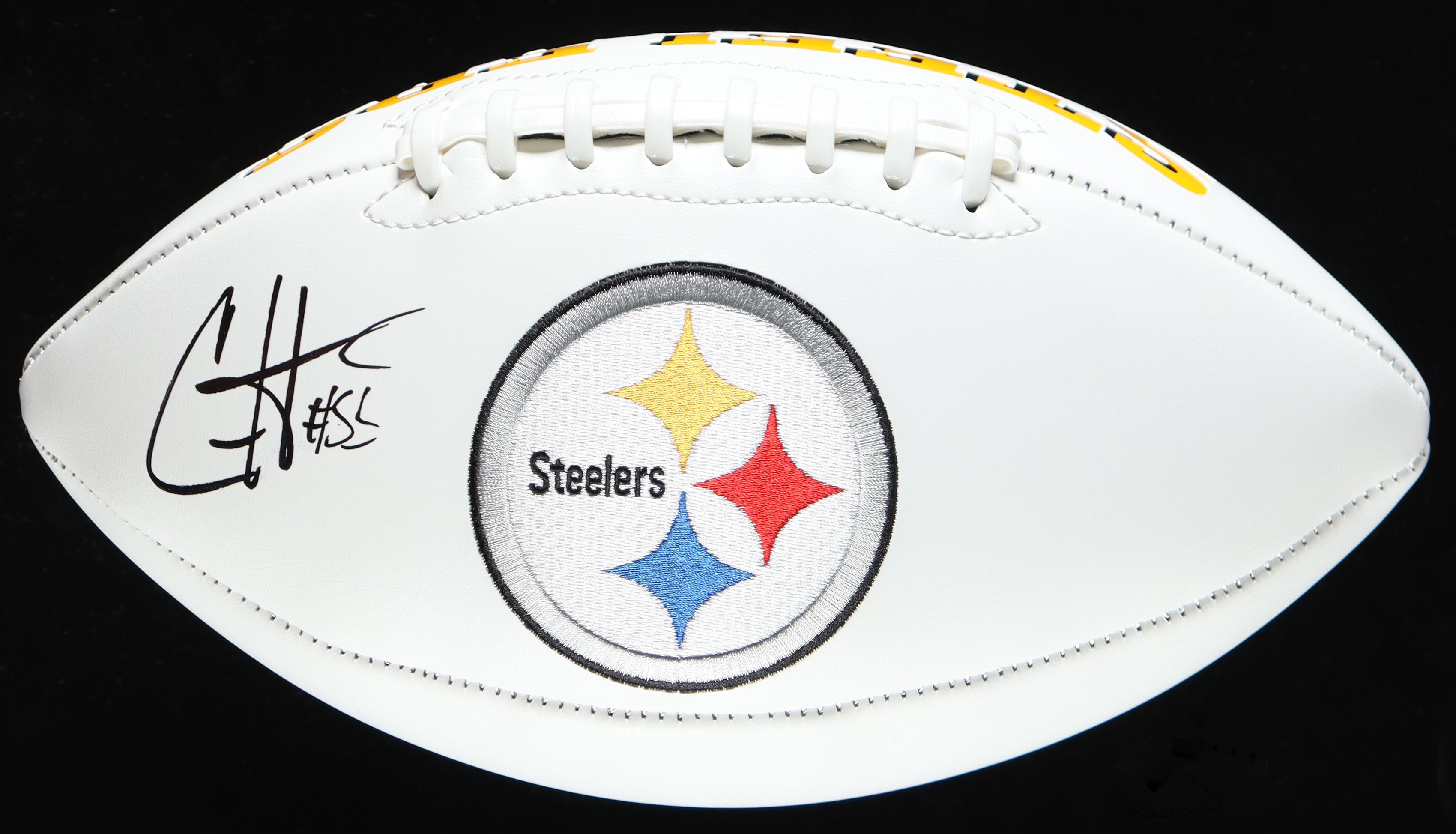 Cameron Heyward Signed Steelers Logo Football (TSE) at PristineAuction.com Cameron Heyward Signed Steelers Logo Football (TSE) at PristineAuction.com