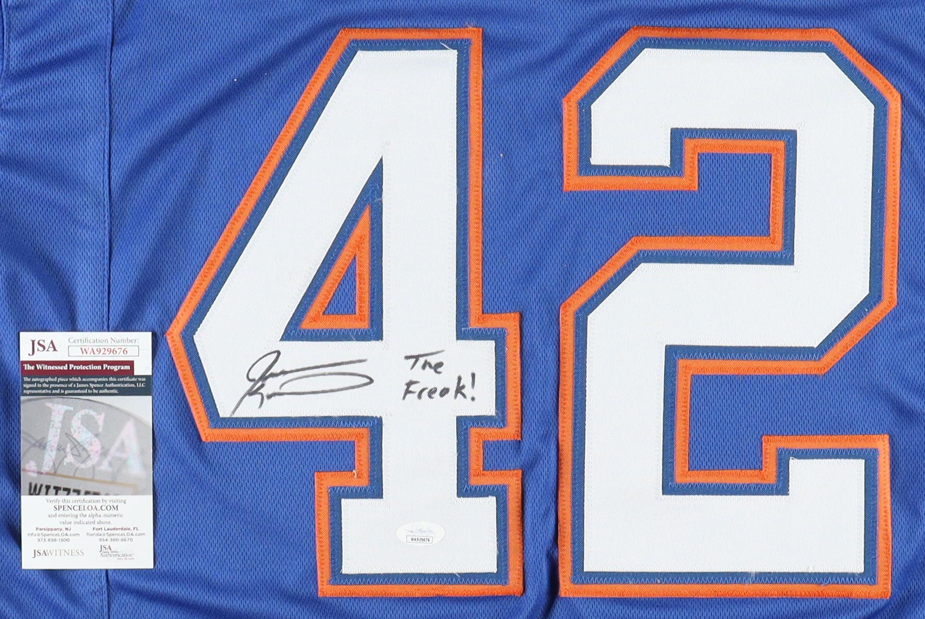 Jevon Kearse Signed Jersey Inscribed "The Freak!" (JSA) at PristineAuction.com Jevon Kearse Signed Jersey Inscribed "The Freak!" (JSA) at PristineAuction.com