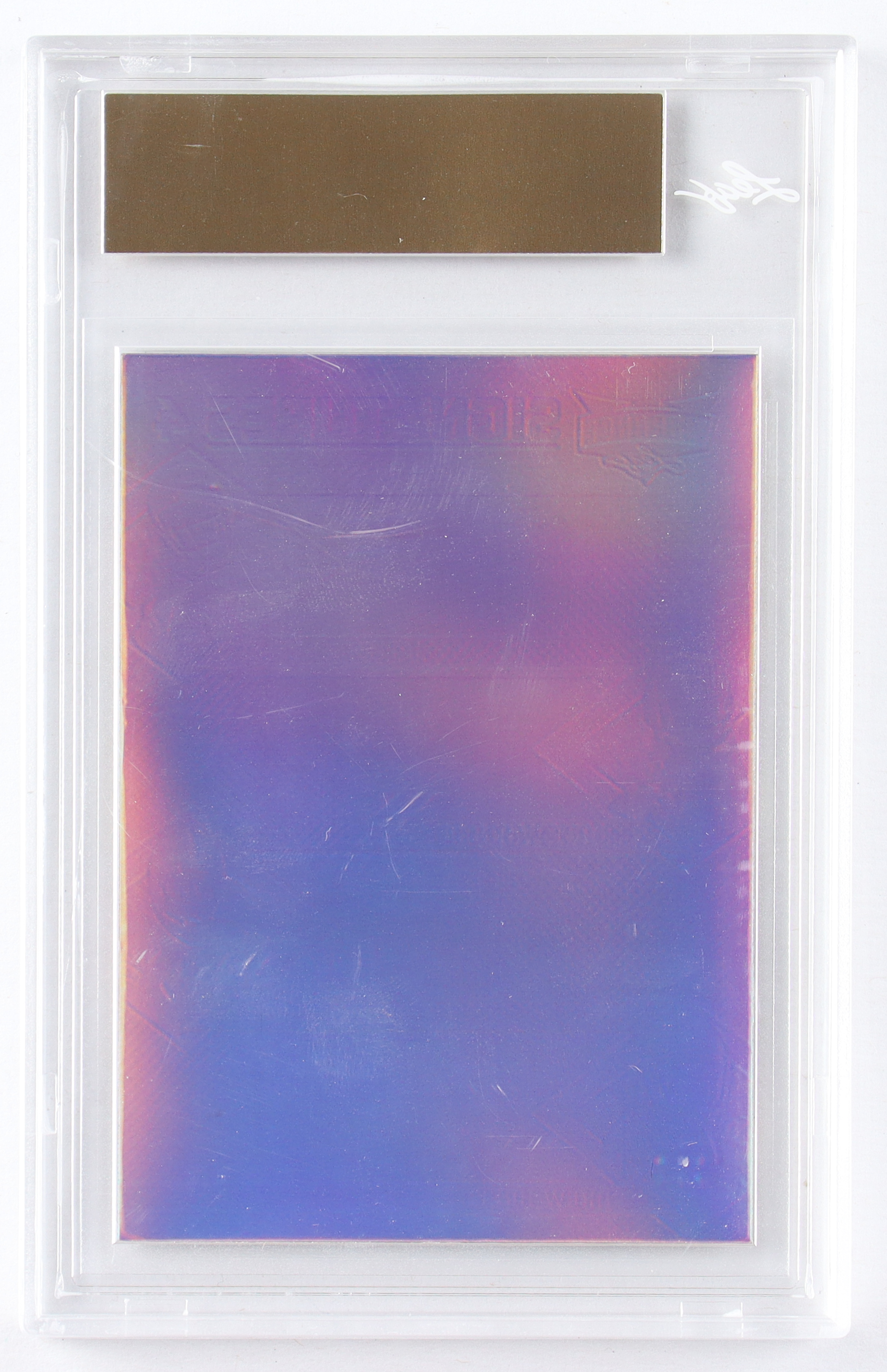 Joe Montana / Kurt Warner / Brett Favre / Drew Brees 2022 Leaf Vibrance Vibrant Signatures 4 Pre-Production Proof Prismatic Gold #1/1 (Leaf) at PristineAuction.com Joe Montana / Kurt Warner / Brett Favre / Drew Brees 2022 Leaf Vibrance Vibrant Signatures 4 Pre-Production Proof Prismatic Gold #1/1 (Leaf) at PristineAuction.com