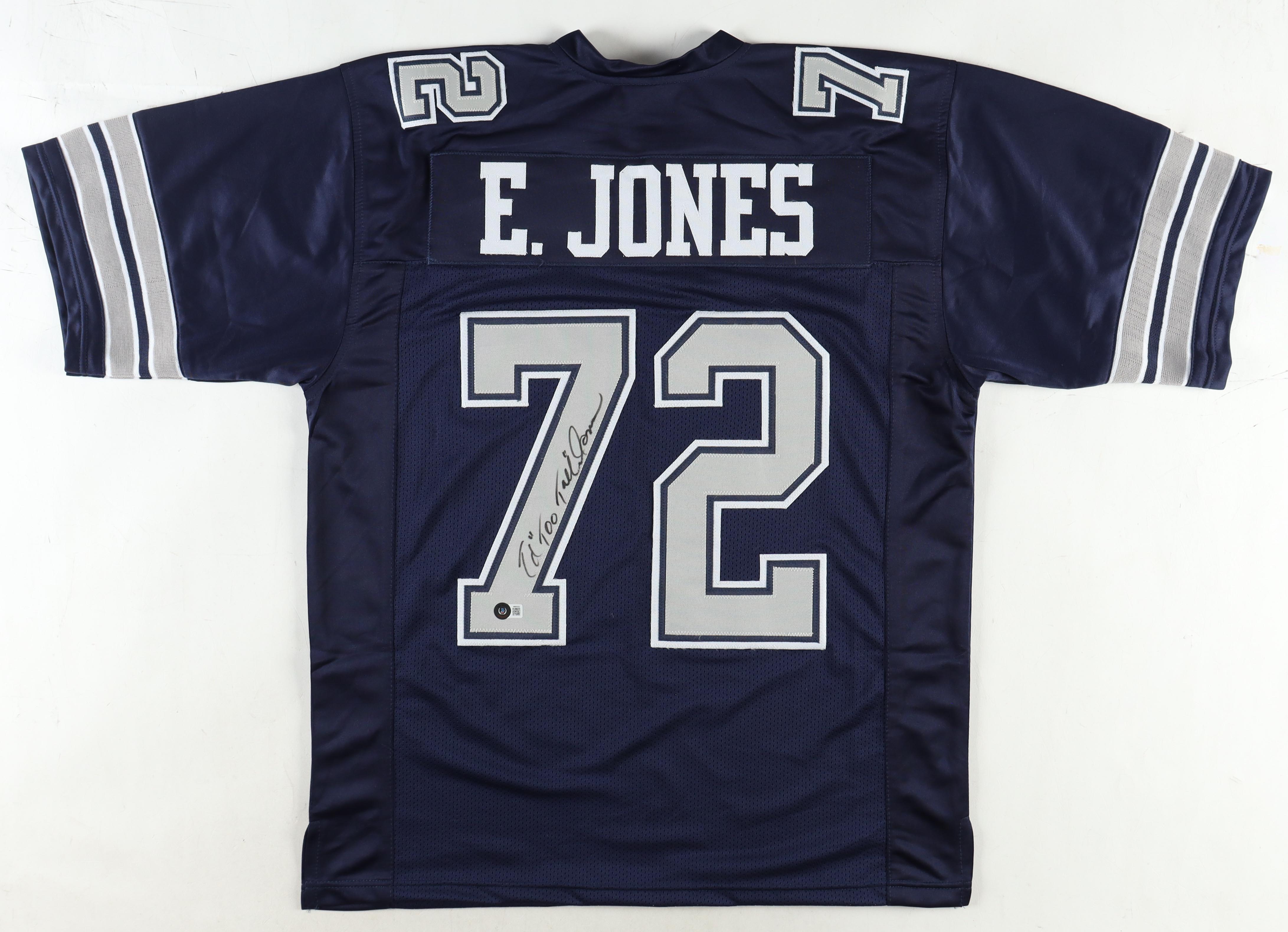 Ed "Too Tall" Jones Signed Jersey (Beckett) at PristineAuction.com Ed "Too Tall" Jones Signed Jersey (Beckett) at PristineAuction.com