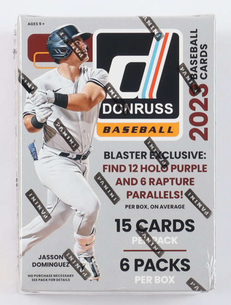 2023 Panini Donruss Baseball Blaster Box with (6) Packs at PristineAuction.com 2023 Panini Donruss Baseball Blaster Box with (6) Packs at PristineAuction.com