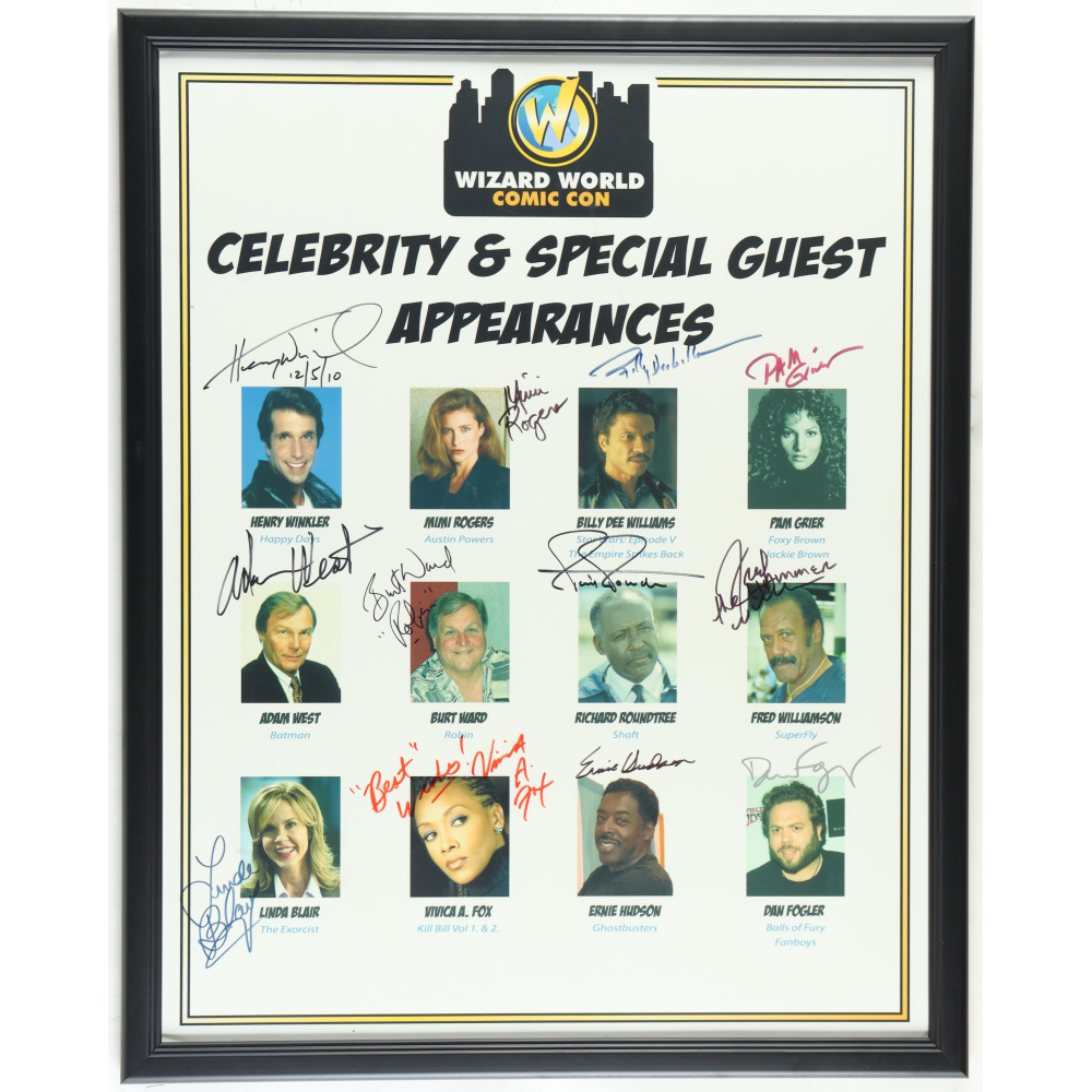 Comic-Con Custom Framed Poster Display Signed By (12) With Henry ...