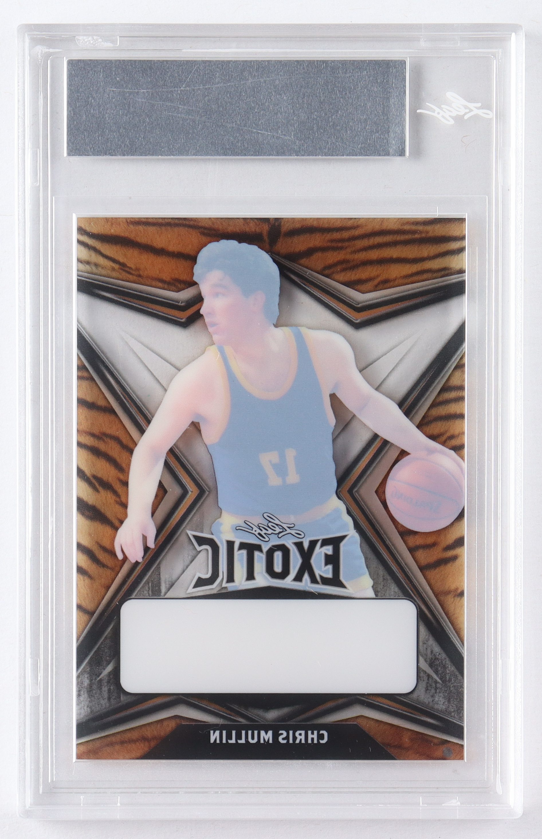 Chris Mullin 2022 Leaf Exotic Pre-Production Proof Clear Tiger #1/1 (Leaf) at PristineAuction.com Chris Mullin 2022 Leaf Exotic Pre-Production Proof Clear Tiger #1/1 (Leaf) at PristineAuction.com