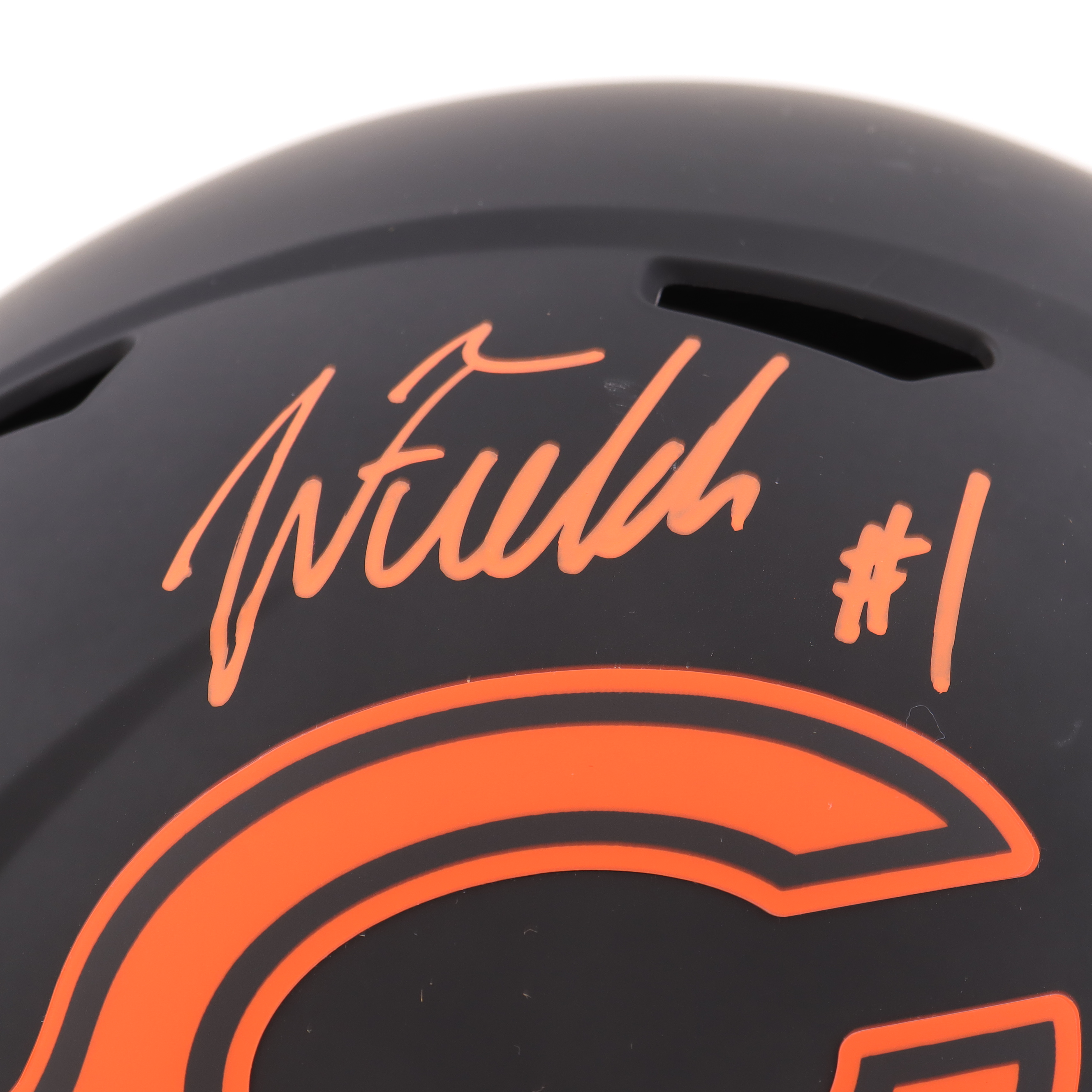 Justin Fields Signed Bears Full-Size Eclipse Alternate Speed Helmet (Beckett) at PristineAuction.com Justin Fields Signed Bears Full-Size Eclipse Alternate Speed Helmet (Beckett) at PristineAuction.com
