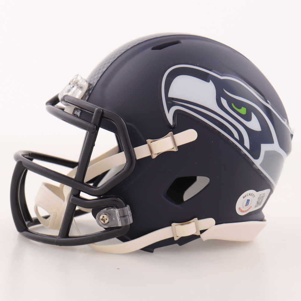 Tariq Woolen Signed Seahawks Speed Mini Helmet (Beckett) at PristineAuction.com Tariq Woolen Signed Seahawks Speed Mini Helmet (Beckett) at PristineAuction.com
