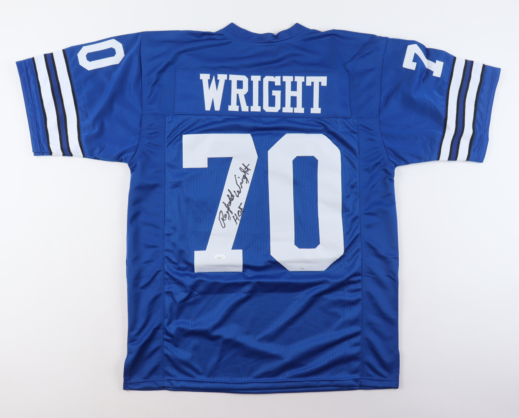 Rayfield Wright Signed Jersey Inscribed "HOF" (JSA) at PristineAuction.com Rayfield Wright Signed Jersey Inscribed "HOF" (JSA) at PristineAuction.com