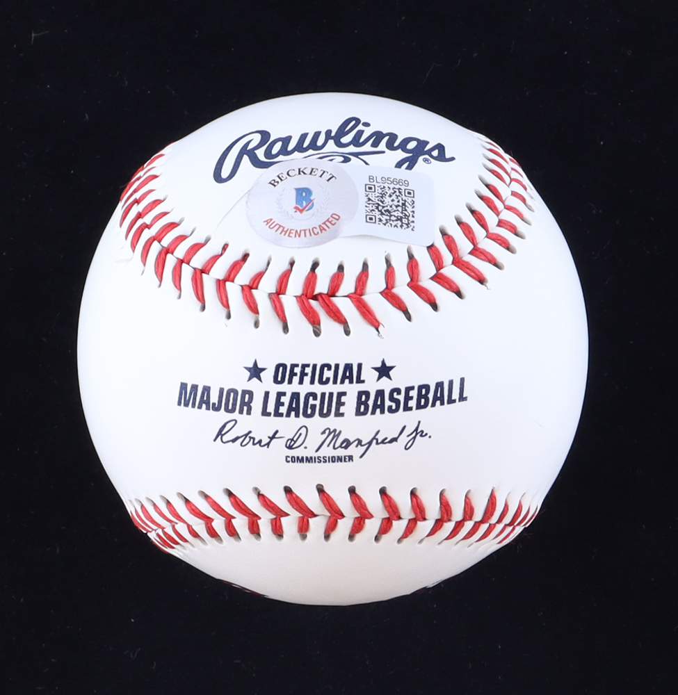 Brian Jordan Signed OML Braves Logo Baseball (Beckett) at PristineAuction.com Brian Jordan Signed OML Braves Logo Baseball (Beckett) at PristineAuction.com