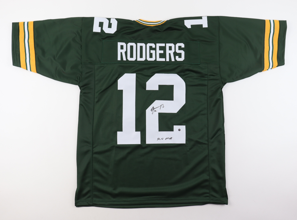 Aaron Rodgers Signed Jersey Inscribed "XLV MVP" (Steiner) at PristineAuction.com Aaron Rodgers Signed Jersey Inscribed "XLV MVP" (Steiner) at PristineAuction.com