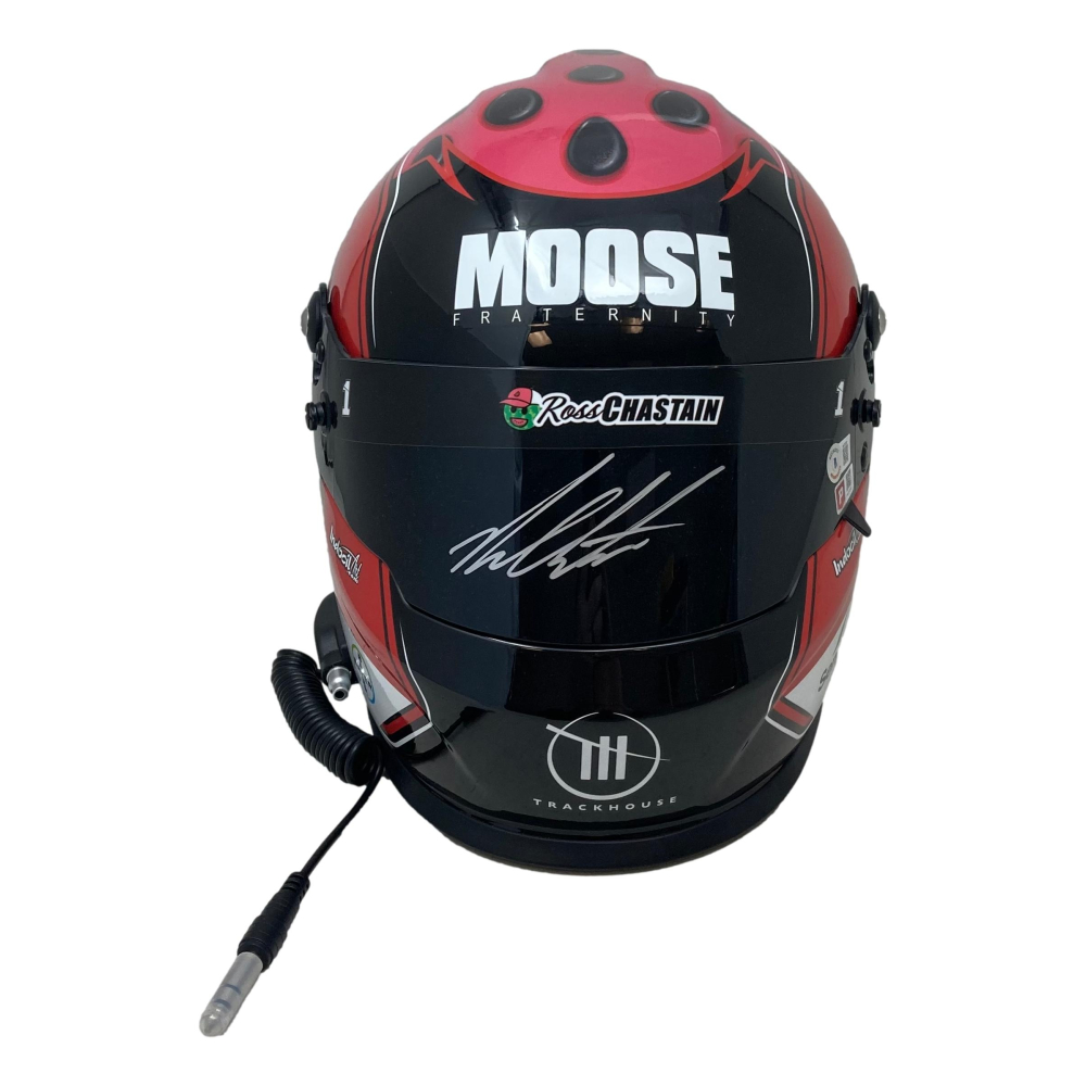 Ross Chastain Signed NASCAR Moose Fraternity Full-Size Helmet (Beckett ...