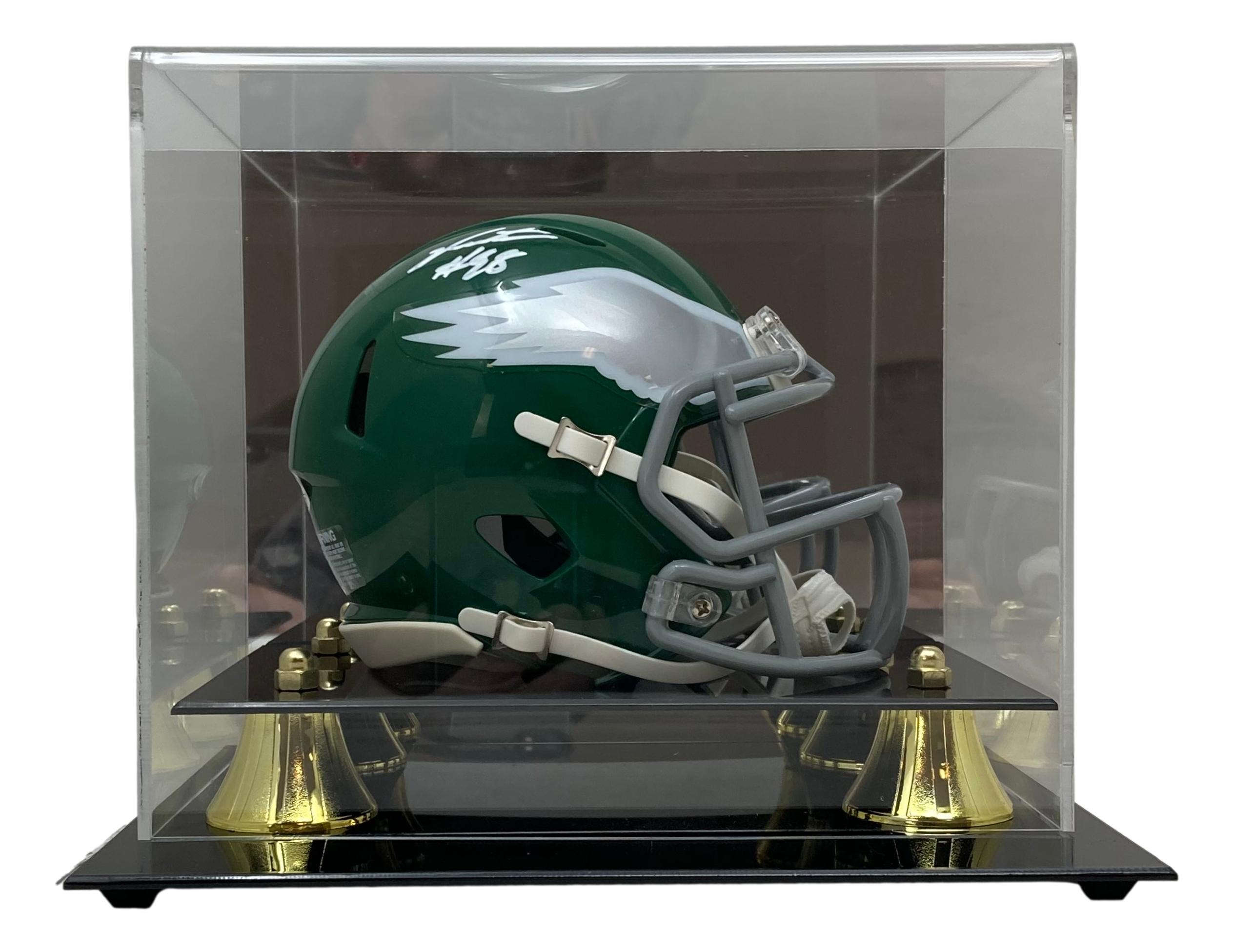 Jalen Carter Signed Eagles Speed Mini Helmet with Display Case (JSA) at PristineAuction.com Jalen Carter Signed Eagles Speed Mini Helmet with Display Case (JSA) at PristineAuction.com