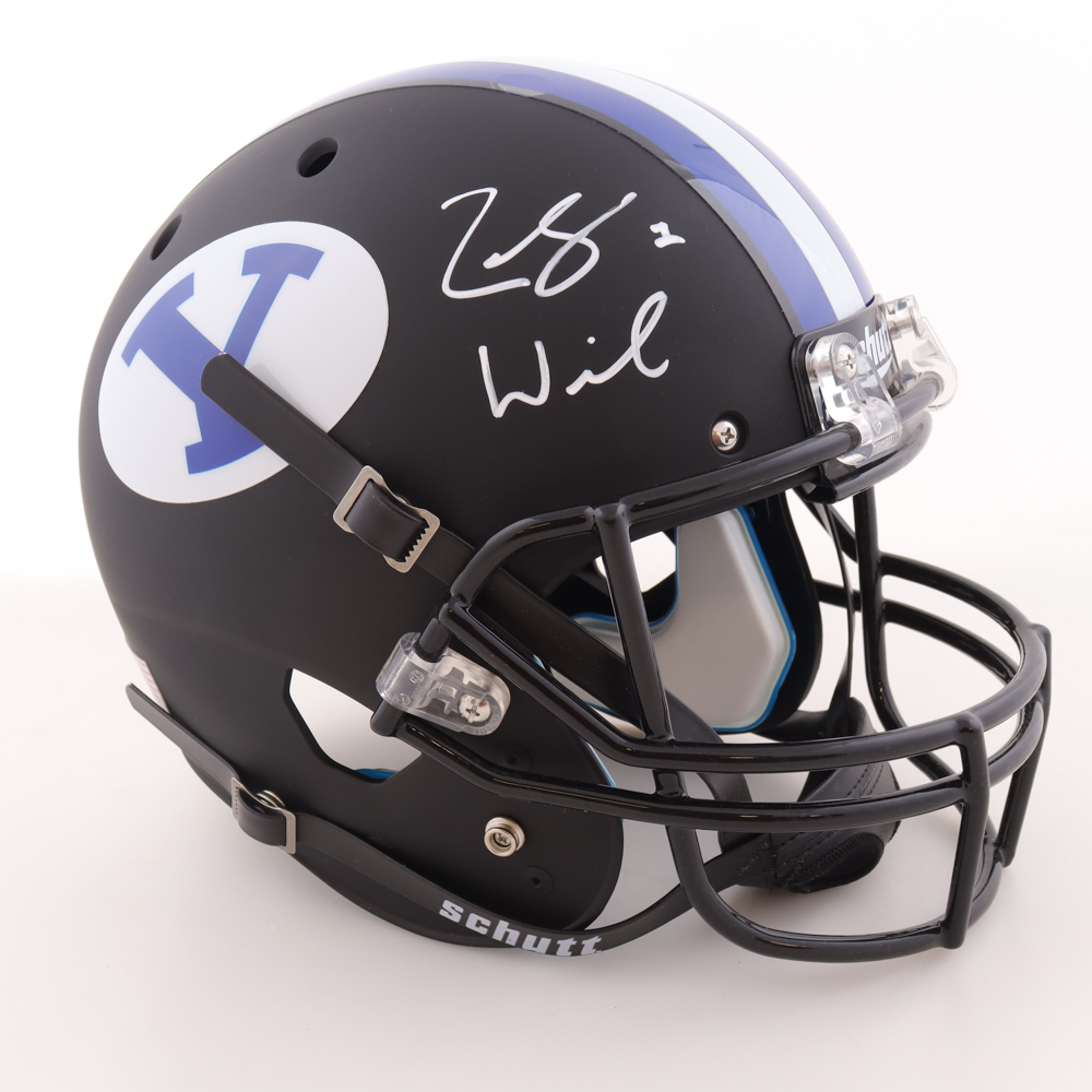 Zach Wilson Signed BYU Cougars Full-Size Speed Helmet (Beckett) at PristineAuction.com Zach Wilson Signed BYU Cougars Full-Size Speed Helmet (Beckett) at PristineAuction.com