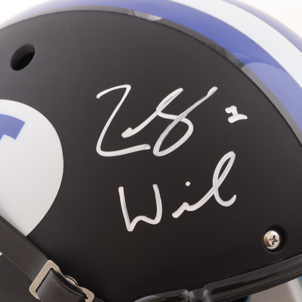 Zach Wilson Signed BYU Cougars Full-Size Speed Helmet (Beckett) at PristineAuction.com Zach Wilson Signed BYU Cougars Full-Size Speed Helmet (Beckett) at PristineAuction.com