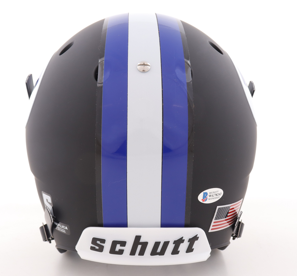 Zach Wilson Signed BYU Cougars Full-Size Speed Helmet (Beckett) at PristineAuction.com Zach Wilson Signed BYU Cougars Full-Size Speed Helmet (Beckett) at PristineAuction.com