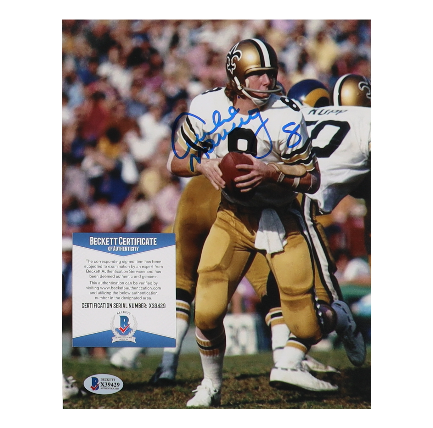 Archie Manning Signed Saints 8x10 Photo (Beckett) at PristineAuction.com Archie Manning Signed Saints 8x10 Photo (Beckett) at PristineAuction.com