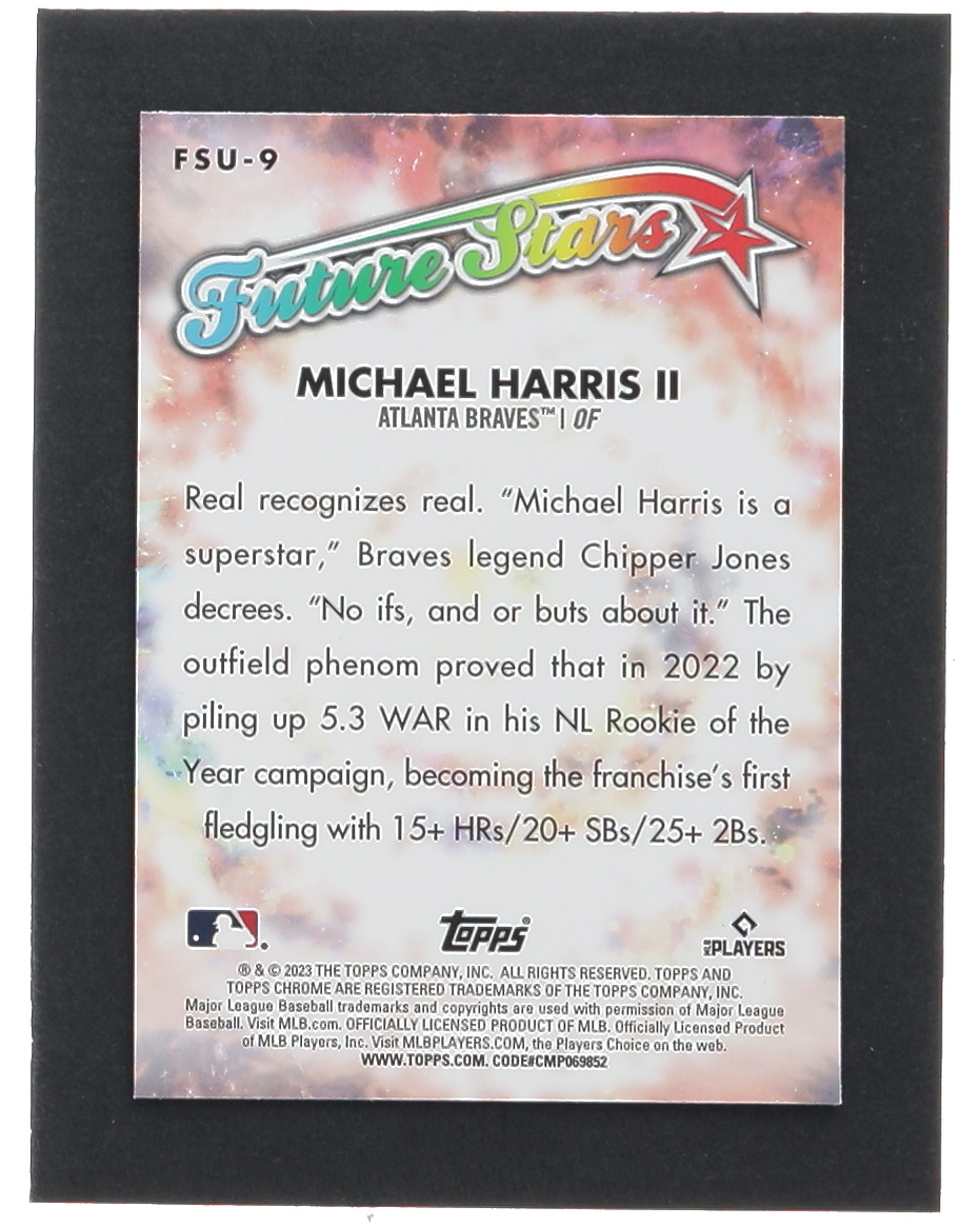 Michael Harris II 2023 Topps Chrome Update Future Stars #FSU9 RC at PristineAuction.com Michael Harris II 2023 Topps Chrome Update Future Stars #FSU9 RC at PristineAuction.com