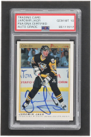 Jaromir Jagr Signed 1990-91 OPC Premier #50 RC (PSA | Auto Grade PSA 10) at PristineAuction.com