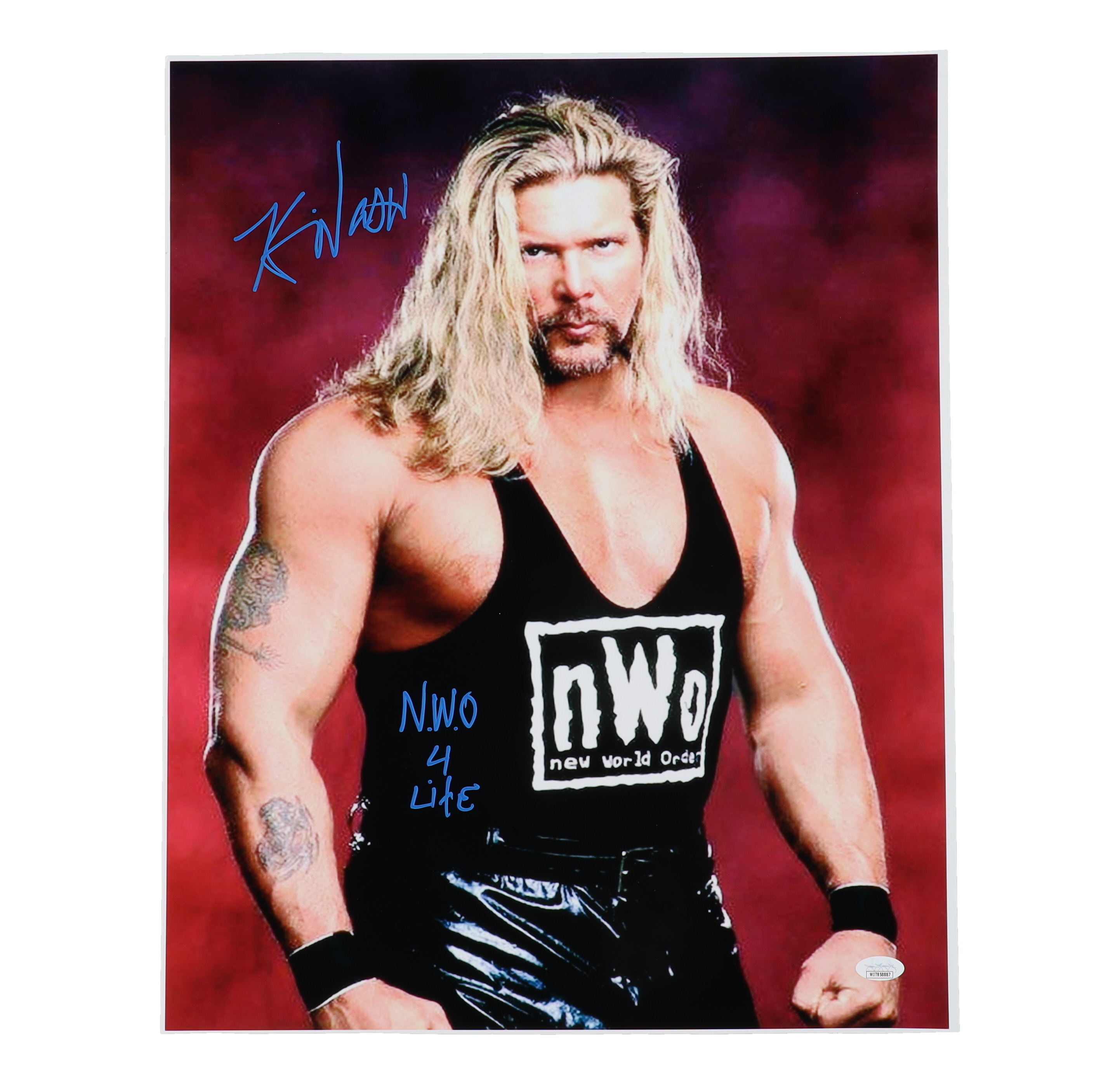 Kevin Nash Signed WWE 16x20 Photo Inscribed "N.W.O 4 Life" (JSA) at PristineAuction.com Kevin Nash Signed WWE 16x20 Photo Inscribed "N.W.O 4 Life" (JSA) at PristineAuction.com