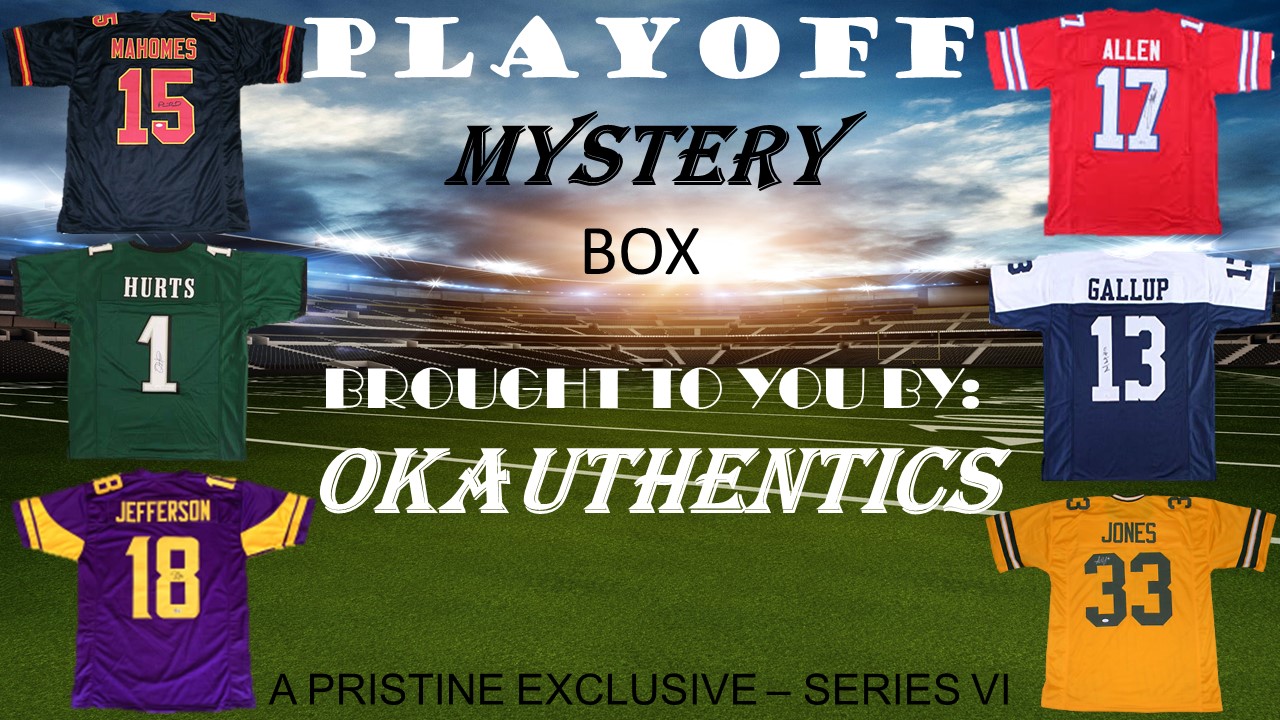 OKAUTHENTICS Playoff Football Mystery Box Series VI at PristineAuction.com OKAUTHENTICS Playoff Football Mystery Box Series VI at PristineAuction.com