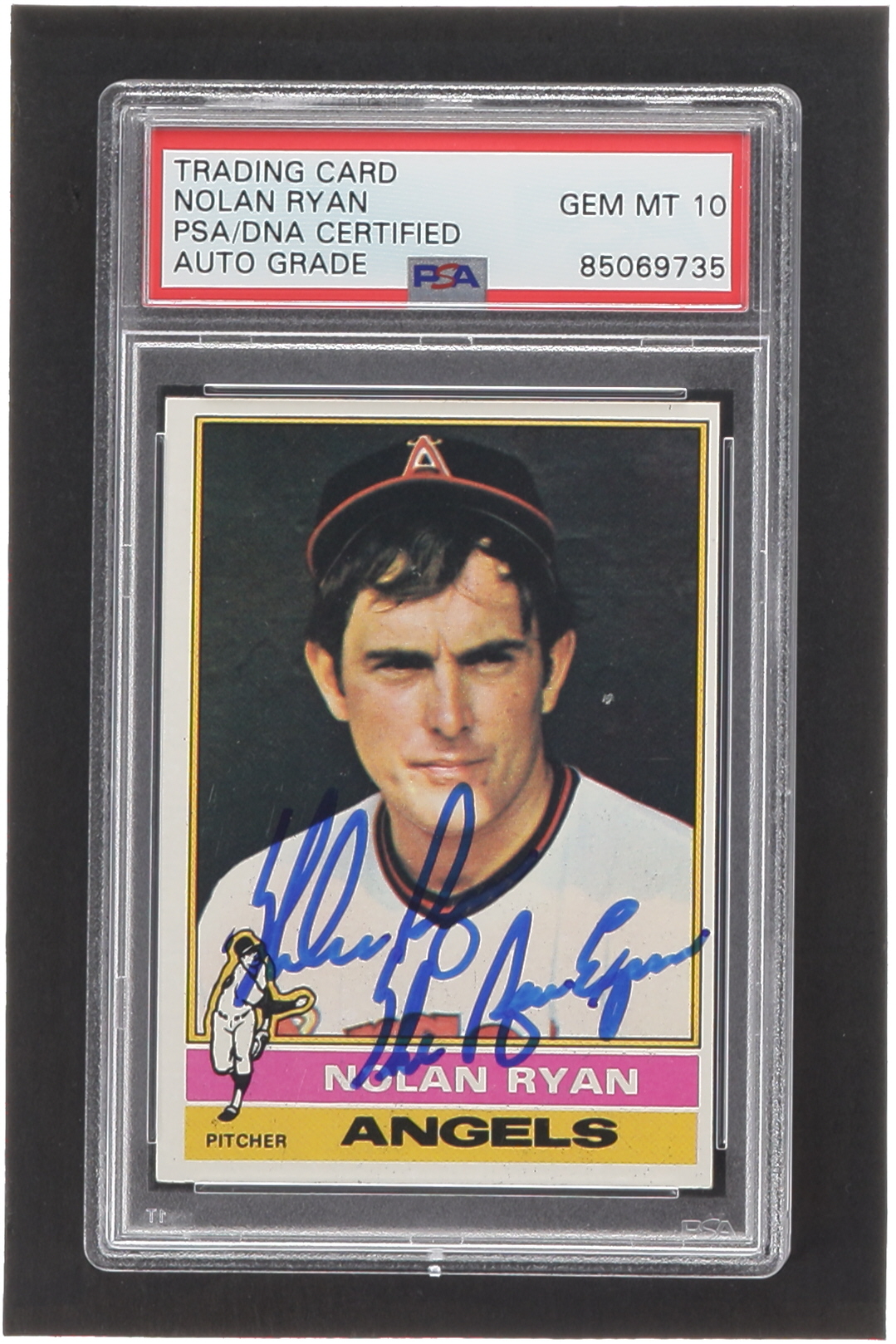 Nolan Ryan Signed 1976 Topps #330 Inscribed "The Ryan Express" (PSA | Auto 10) at PristineAuction.com Nolan Ryan Signed 1976 Topps #330 Inscribed "The Ryan Express" (PSA | Auto 10) at PristineAuction.com