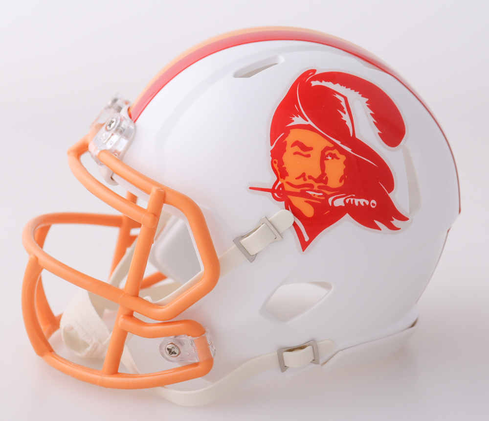 Jake Camarda Signed Buccaneers Throwback Speed Mini Helmet (JSA) at PristineAuction.com Jake Camarda Signed Buccaneers Throwback Speed Mini Helmet (JSA) at PristineAuction.com