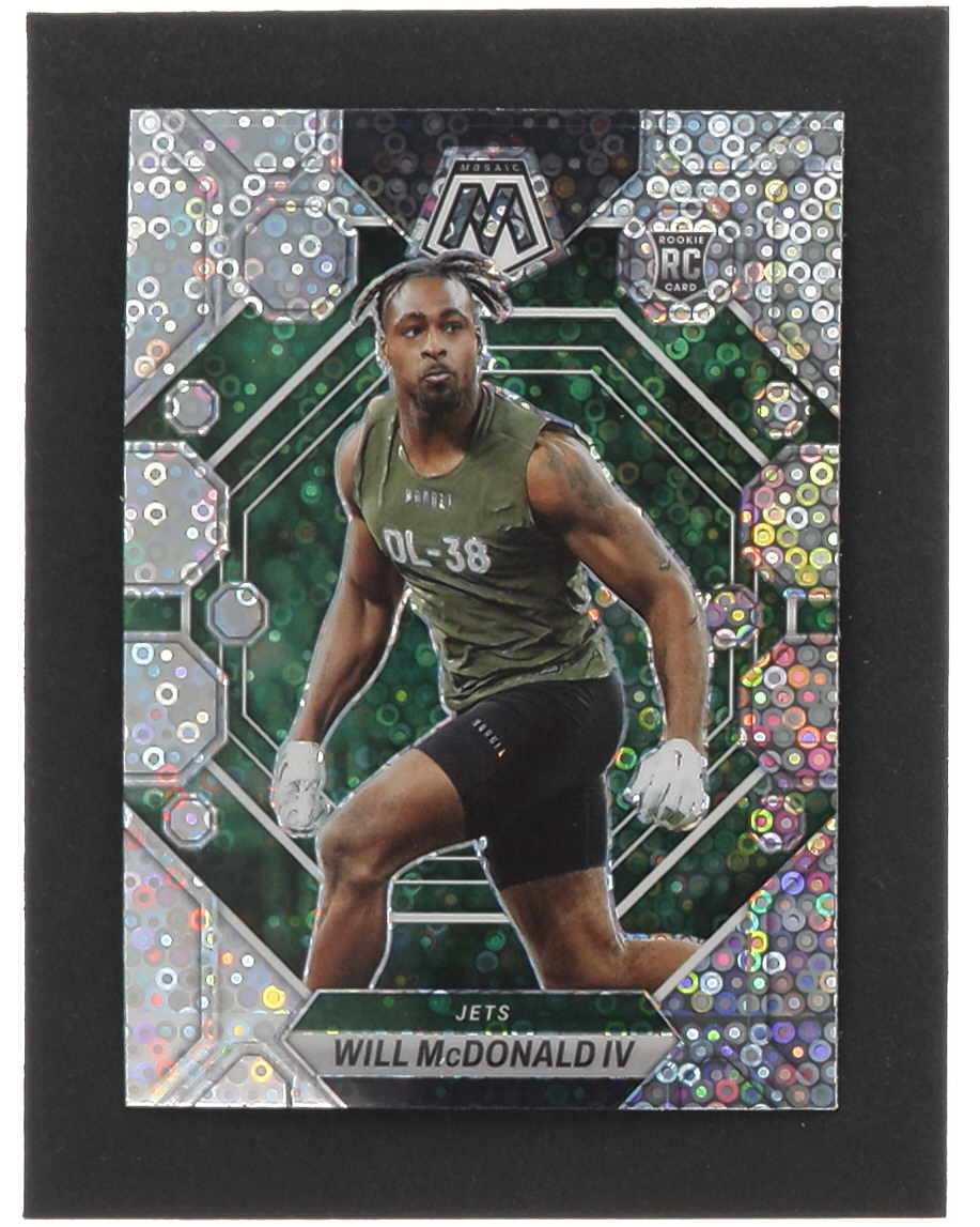 Will McDonald IV 2023 Panini Mosaic Mosaic No Huddle Silver #378 RC at PristineAuction.com Will McDonald IV 2023 Panini Mosaic Mosaic No Huddle Silver #378 RC at PristineAuction.com