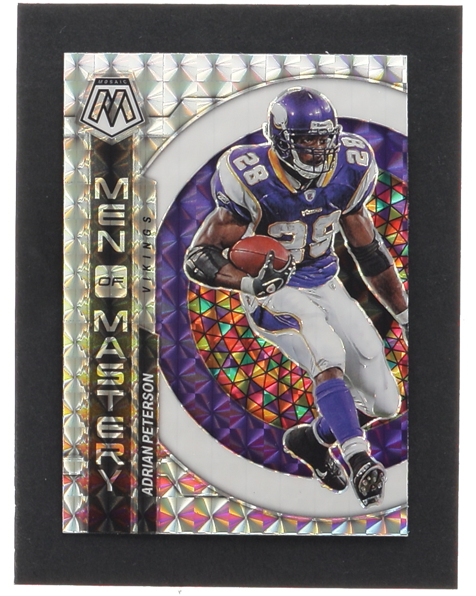 Adrian Peterson 2023 Panini Mosaic Men of Mastery Mosaic #18 at PristineAuction.com Adrian Peterson 2023 Panini Mosaic Men of Mastery Mosaic #18 at PristineAuction.com