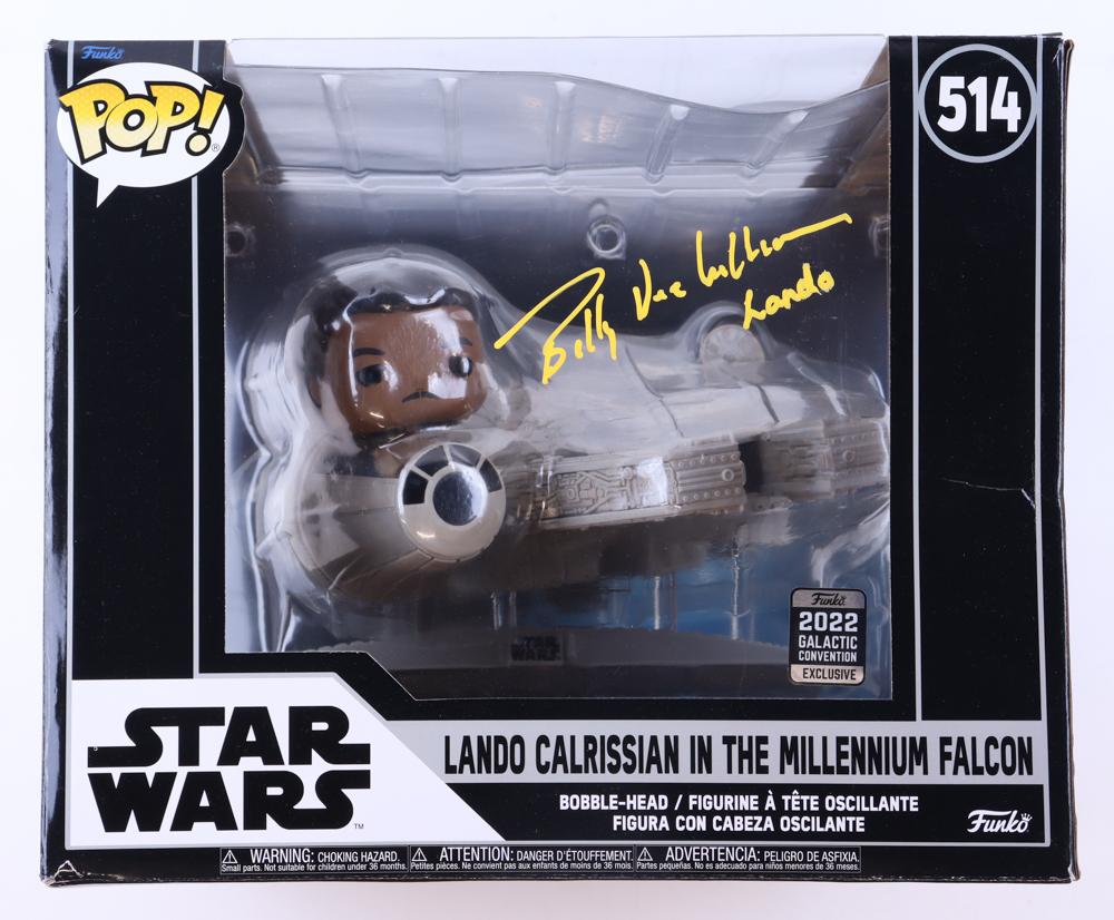 Billy Dee Williams Signed "Star Wars" #514 Lando Carlrissian In The Millennium Falcon Funko Pop! Vinyl Figure Inscribed "Lando" (JSA) at PristineAuction.com Billy Dee Williams Signed "Star Wars" #514 Lando Carlrissian In The Millennium Falcon Funko Pop! Vinyl Figure Inscribed "Lando" (JSA) at PristineAuction.com