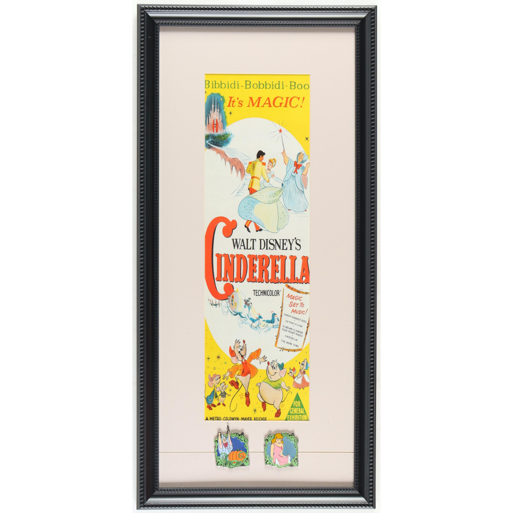 Walt Disney S Cinderella Custom Framed Movie Poster With 2 Vintage