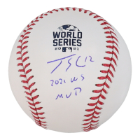 Jorge Soler Signed 2021 World Series Logo Baseball Inscribed "2021 WS MVP" (Beckett) at PristineAuction.com