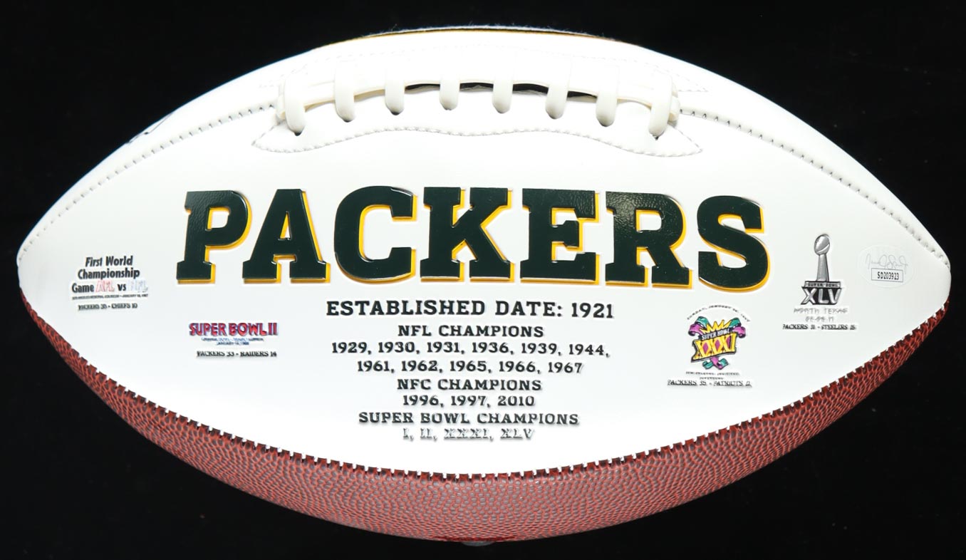 Dontayvion Wicks Signed Packers Logo Football (JSA) at PristineAuction.com Dontayvion Wicks Signed Packers Logo Football (JSA) at PristineAuction.com