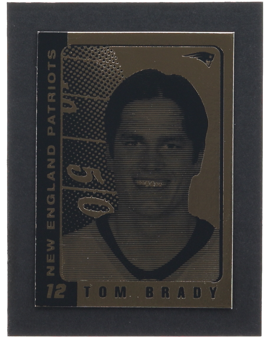 Tom Brady 2003 Merrick Mint Laser Line 23Kt Gold Card at PristineAuction.com Tom Brady 2003 Merrick Mint Laser Line 23Kt Gold Card at PristineAuction.com