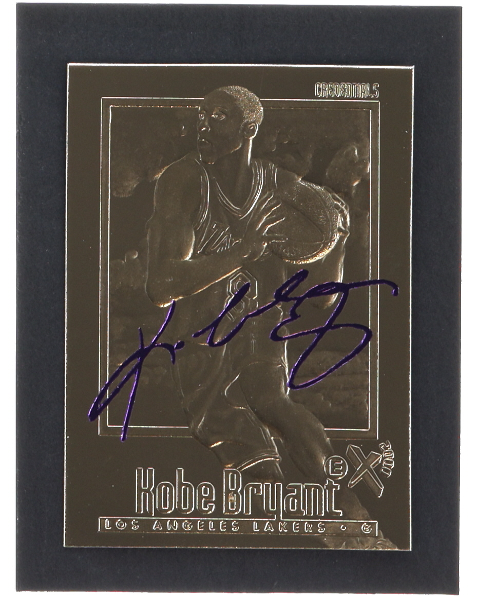 Kobe Bryant 1996-97 Skybox EX-2000 Purple Signature 23Kt Gold RC at PristineAuction.com Kobe Bryant 1996-97 Skybox EX-2000 Purple Signature 23Kt Gold RC at PristineAuction.com