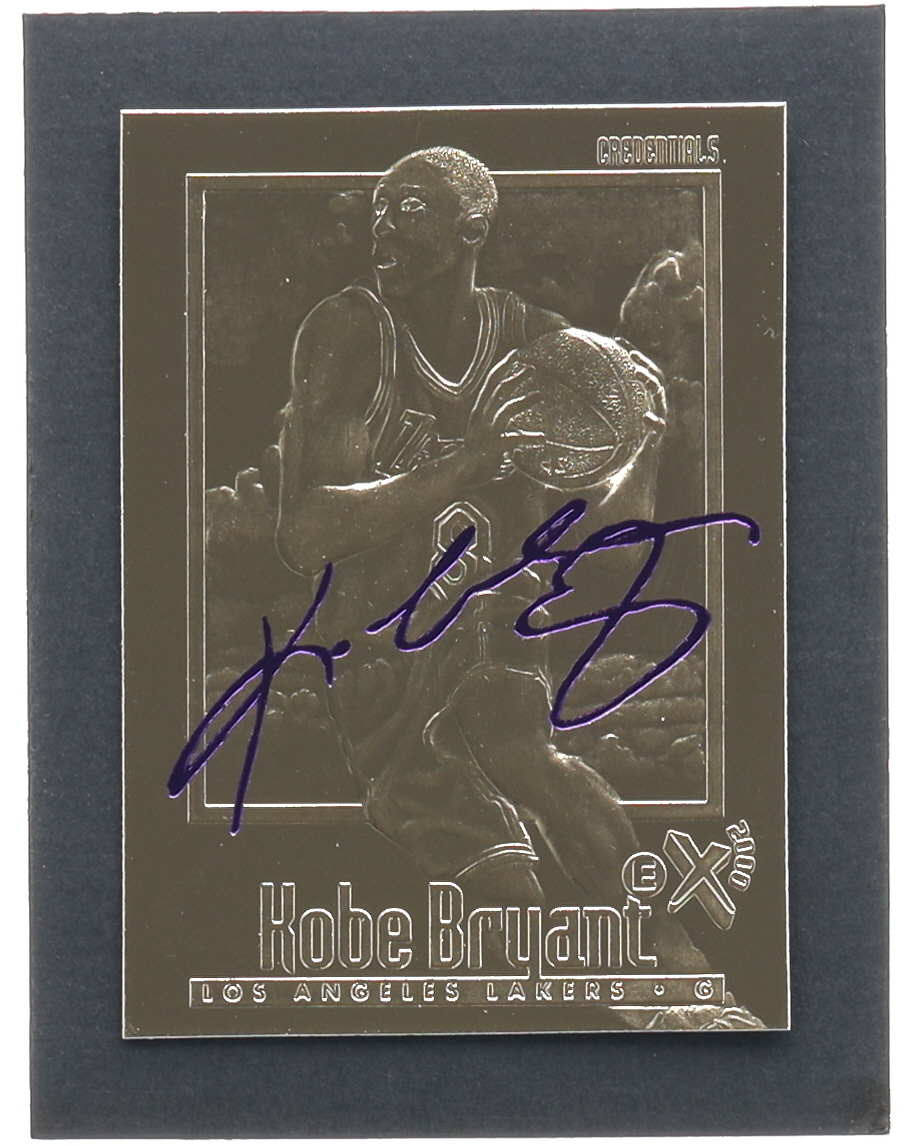 Kobe Bryant 1996-97 Skybox EX-2000 Purple Signature 23Kt Gold RC at PristineAuction.com Kobe Bryant 1996-97 Skybox EX-2000 Purple Signature 23Kt Gold RC at PristineAuction.com